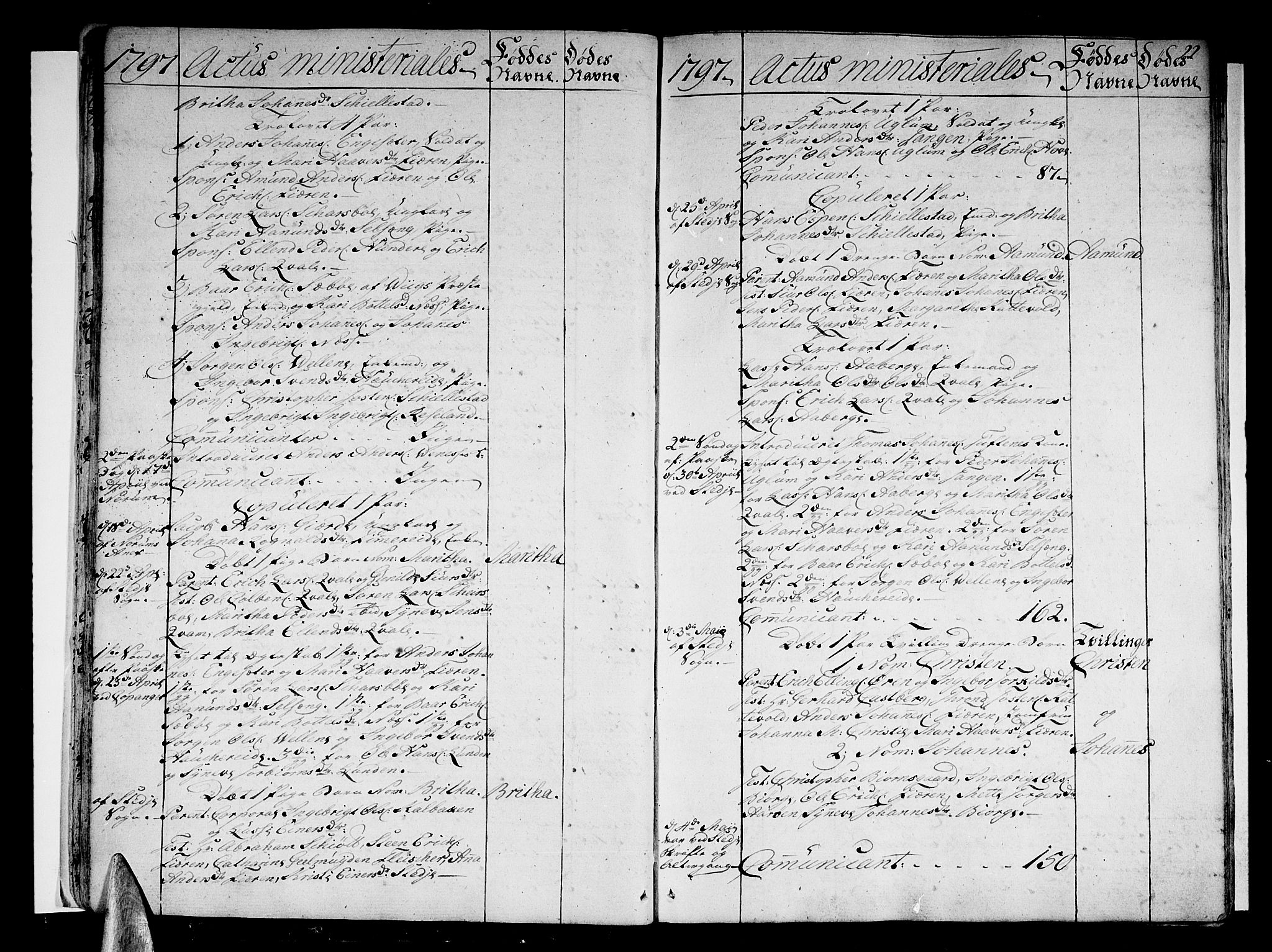 Sogndal sokneprestembete, AV/SAB-A-81301/H/Haa/Haaa/L0008: Ministerialbok nr. A 8, 1795-1809, s. 22