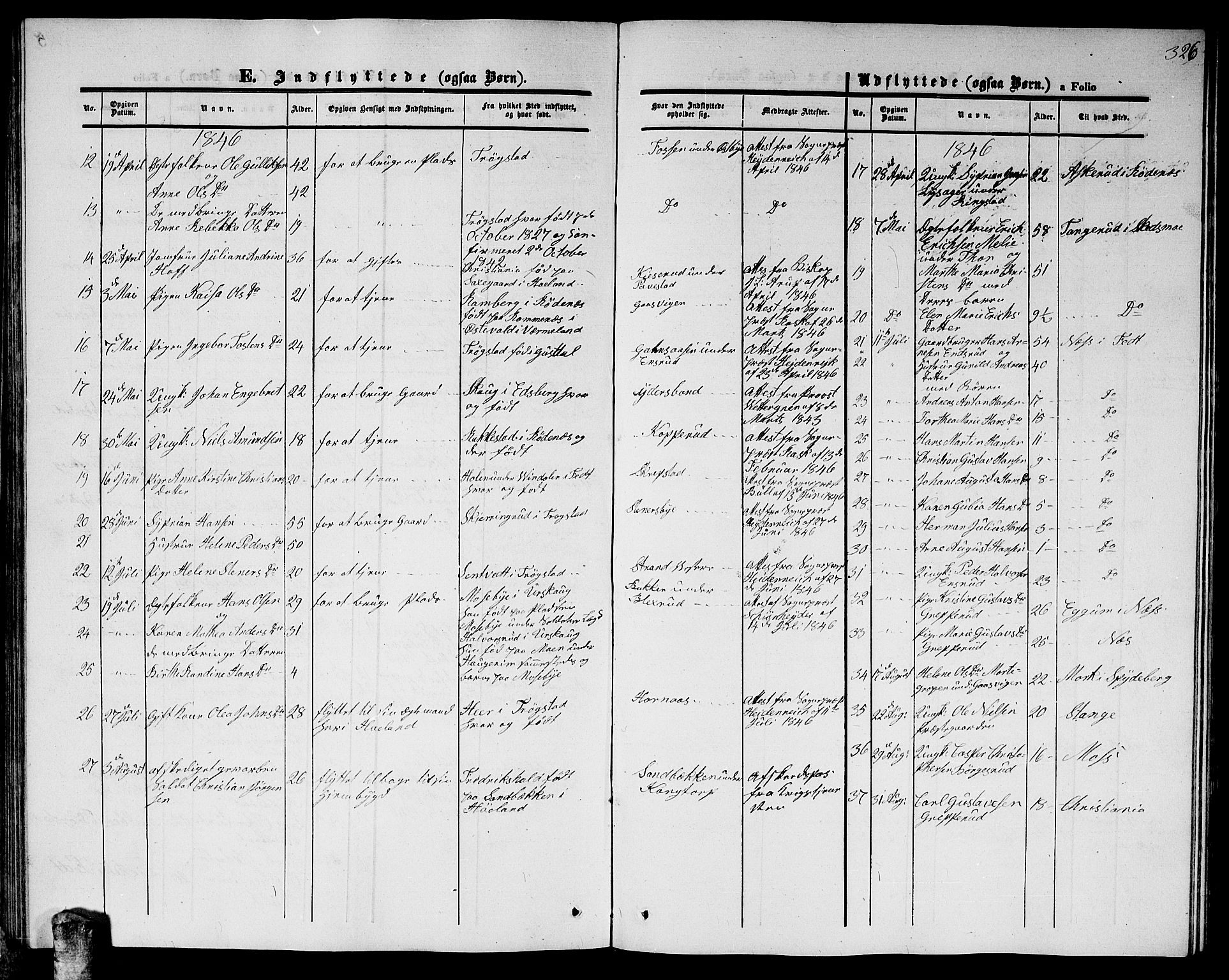 Høland prestekontor Kirkebøker, AV/SAO-A-10346a/G/Ga/L0003: Klokkerbok nr. I 3, 1846-1853, s. 326