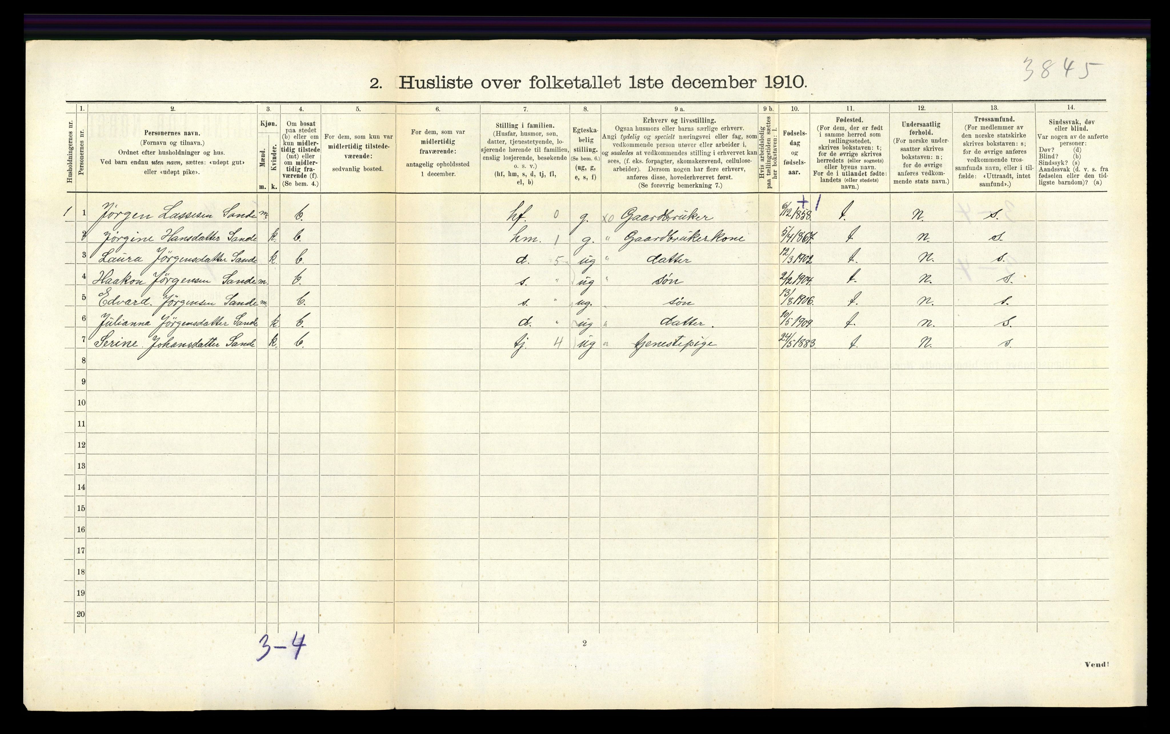 RA, Folketelling 1910 for 1411 Gulen herred, 1910, s. 817
