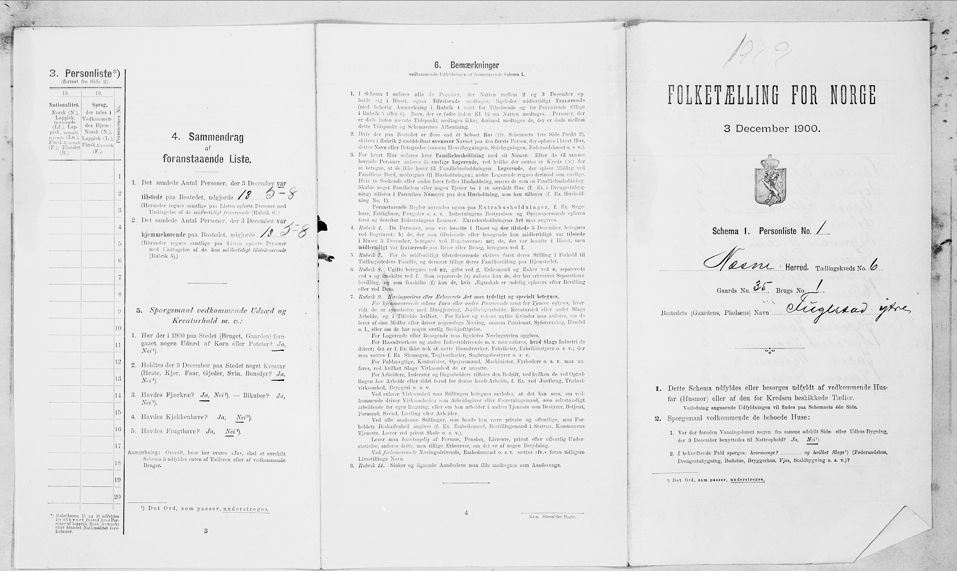 SAT, Folketelling 1900 for 1828 Nesna herred, 1900, s. 416