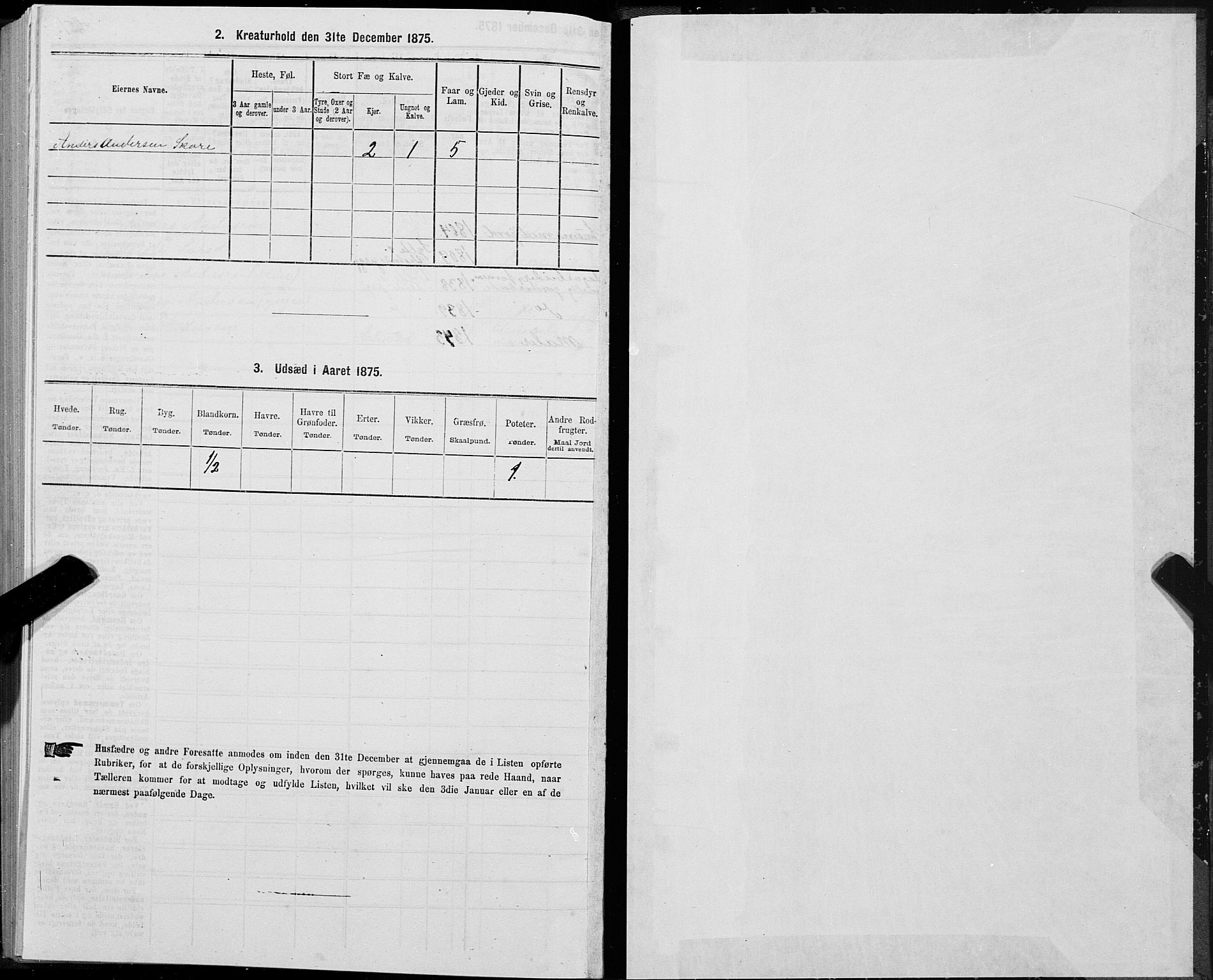 SAT, Folketelling 1875 for 1538P Eid prestegjeld, 1875