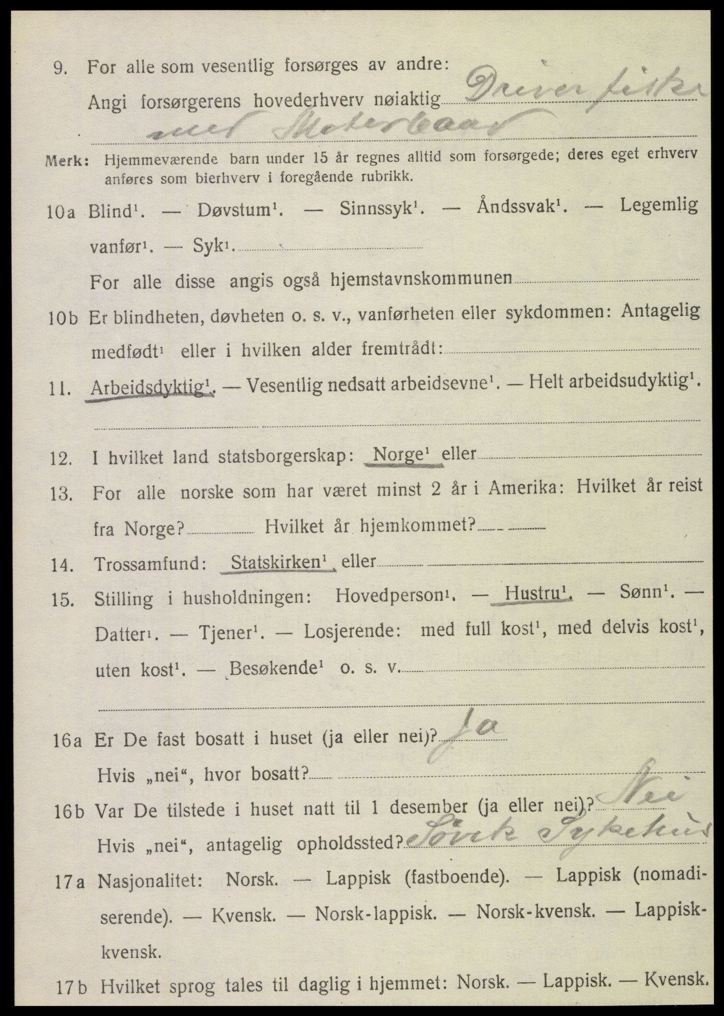 SAT, Folketelling 1920 for 1822 Leirfjord herred, 1920, s. 1400