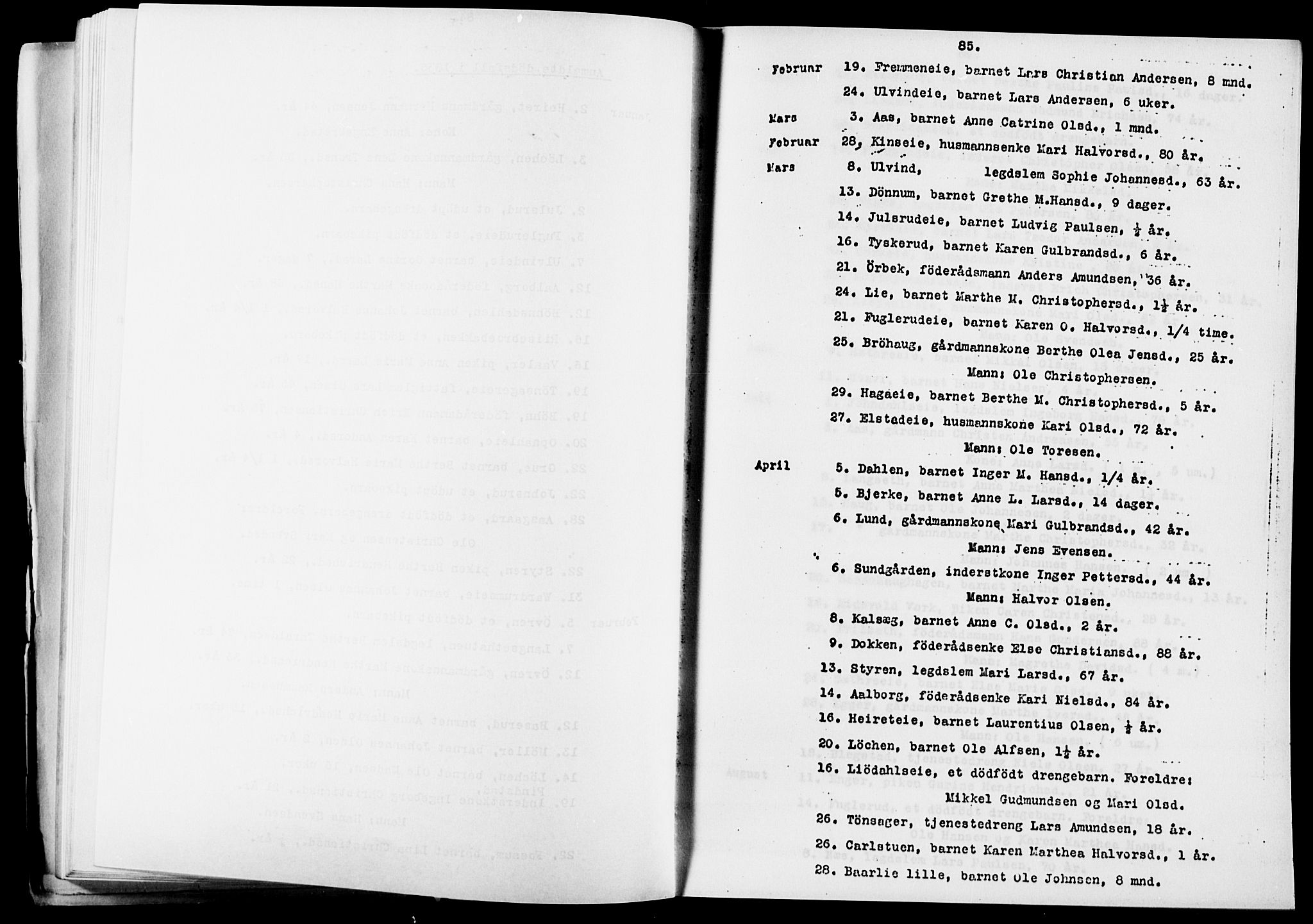 Eidsvoll prestekontor Kirkebøker, AV/SAO-A-10888/O/Oa/L0005: Annen kirkebok nr. 5, 1815-1865, s. 85