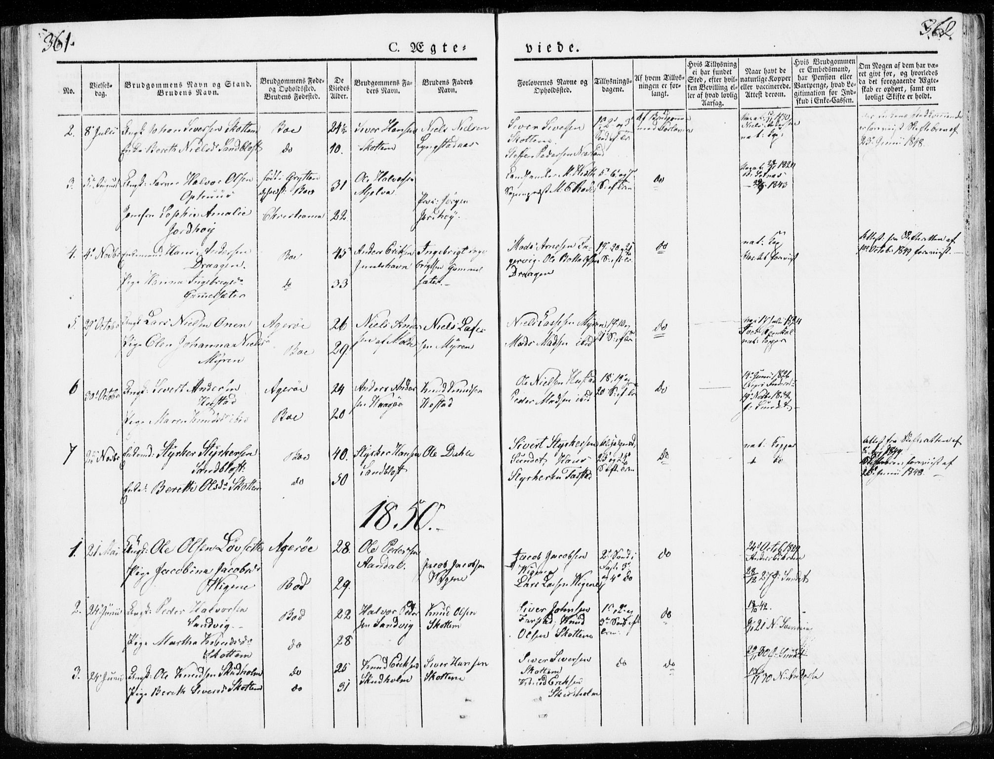 Ministerialprotokoller, klokkerbøker og fødselsregistre - Møre og Romsdal, SAT/A-1454/566/L0766: Ministerialbok nr. 566A05, 1842-1851, s. 361-362