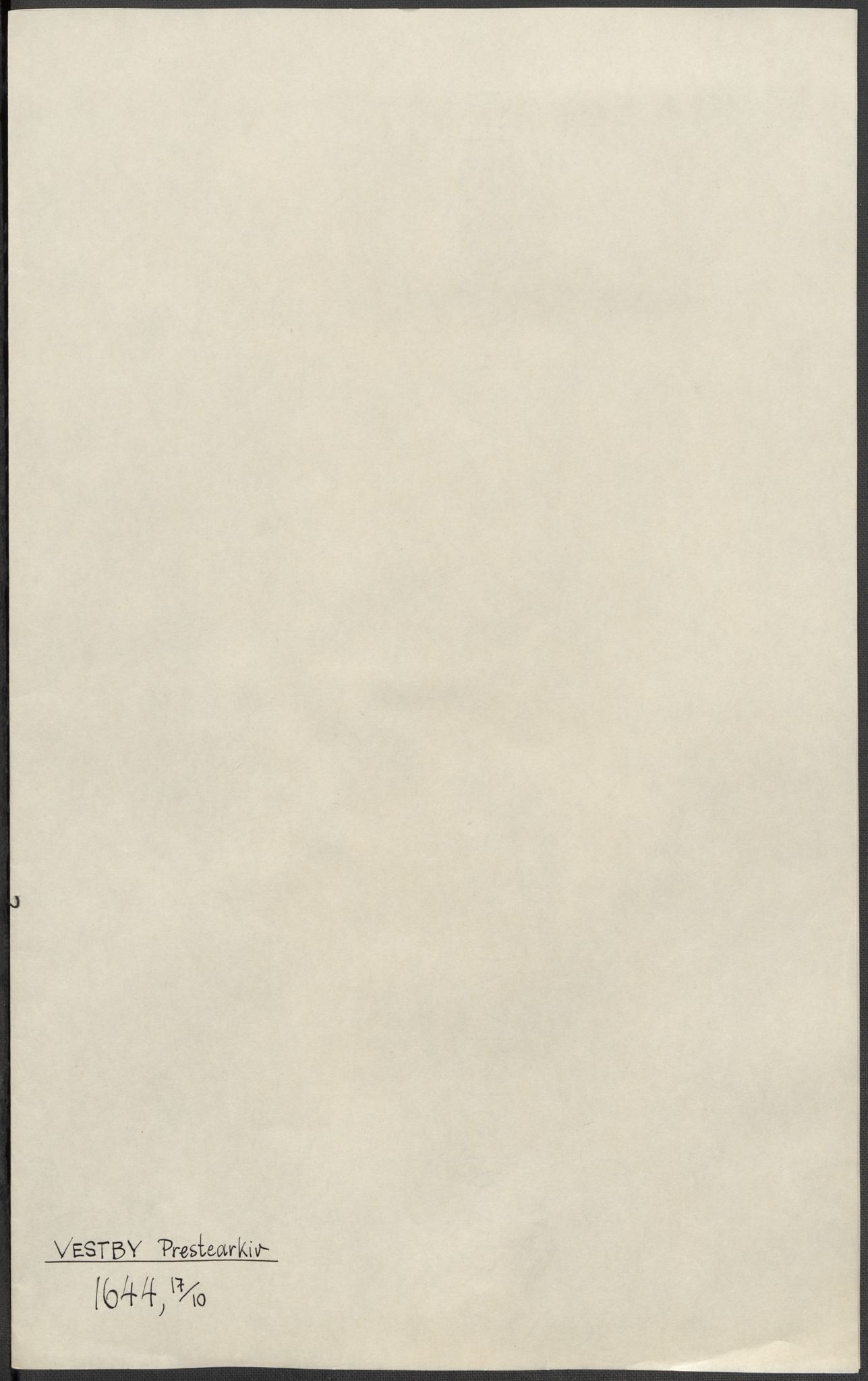 Riksarkivets diplomsamling, RA/EA-5965/F15/L0006: Prestearkiv - Akershus, 1593-1865, s. 225