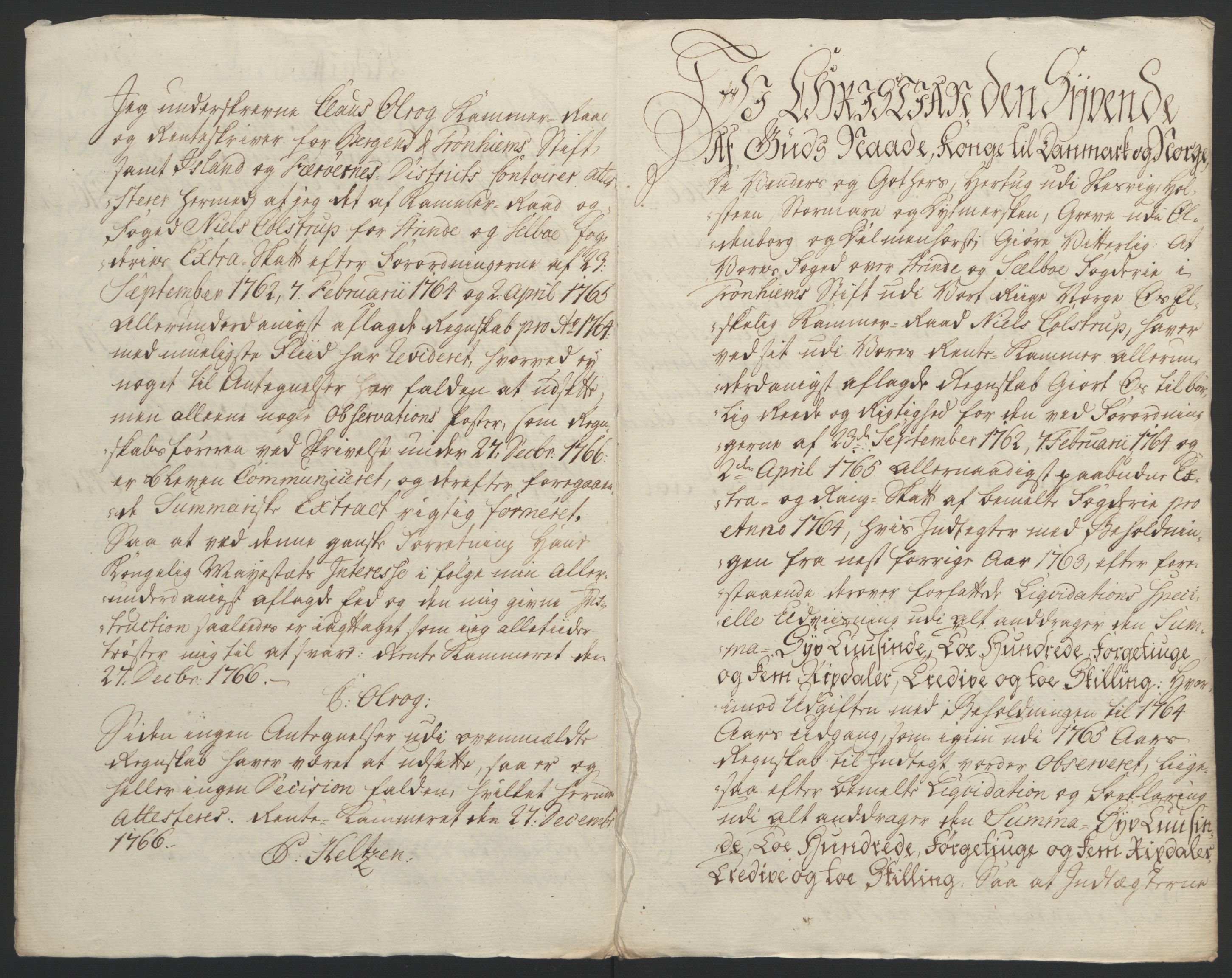 Rentekammeret inntil 1814, Reviderte regnskaper, Fogderegnskap, RA/EA-4092/R61/L4180: Ekstraskatten Strinda og Selbu, 1762-1767, s. 61