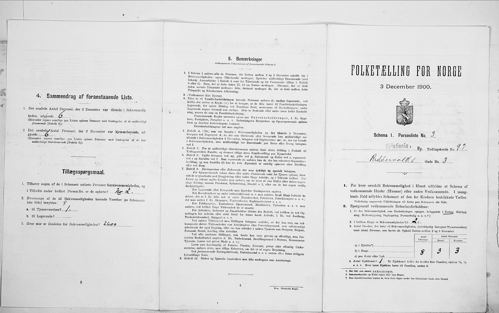 SAO, Folketelling 1900 for 0301 Kristiania kjøpstad, 1900, s. 74810