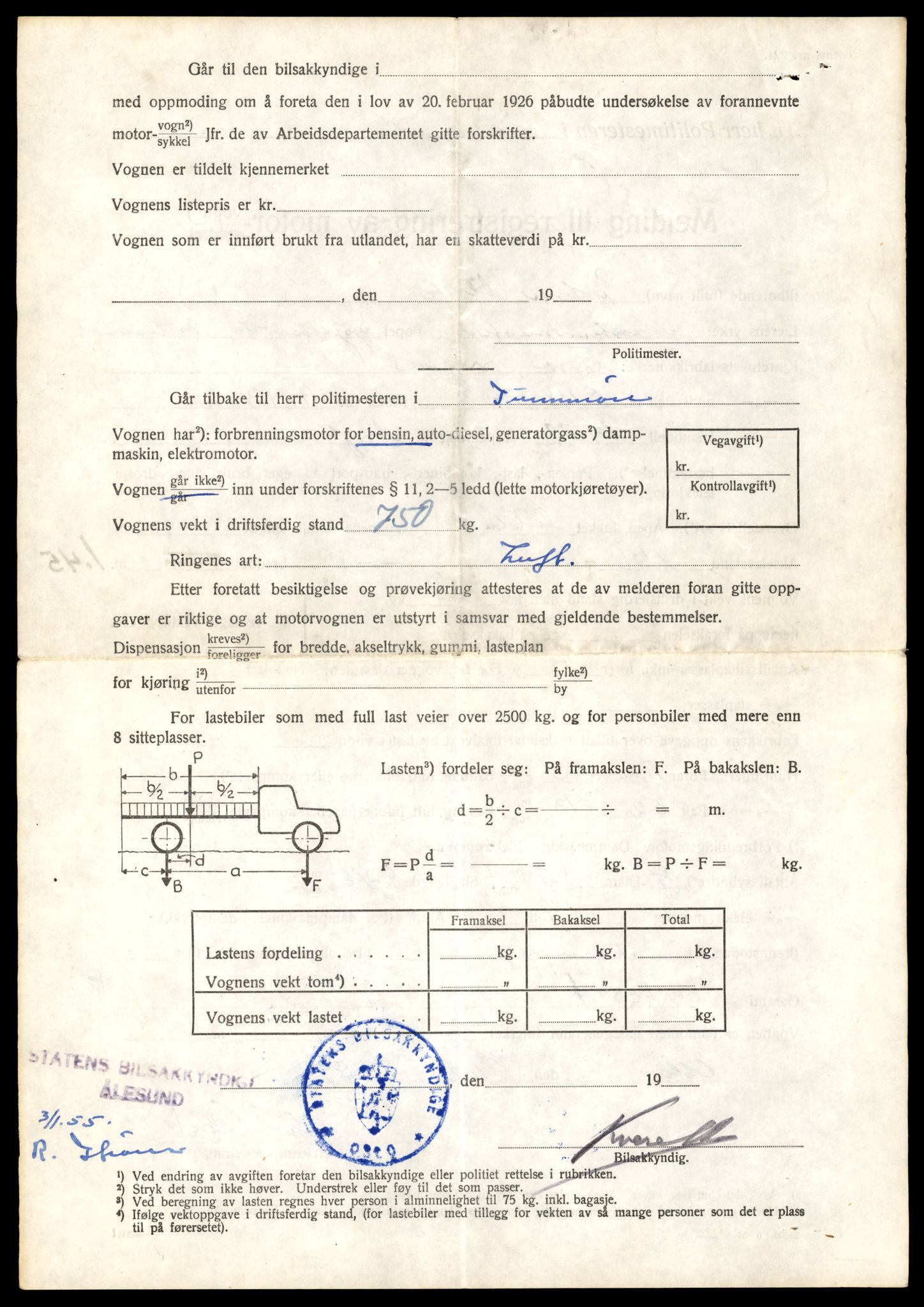 Møre og Romsdal vegkontor - Ålesund trafikkstasjon, AV/SAT-A-4099/F/Fe/L0047: Registreringskort for kjøretøy T 14580 - T 14720, 1927-1998, s. 2248