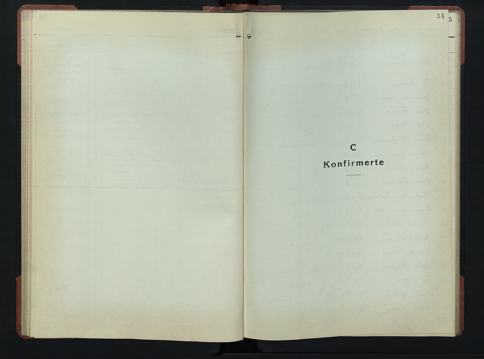 Øyer prestekontor, SAH/PREST-084/H/Ha/Hab/L0009: Klokkerbok nr. 9, 1939-1953, s. 54