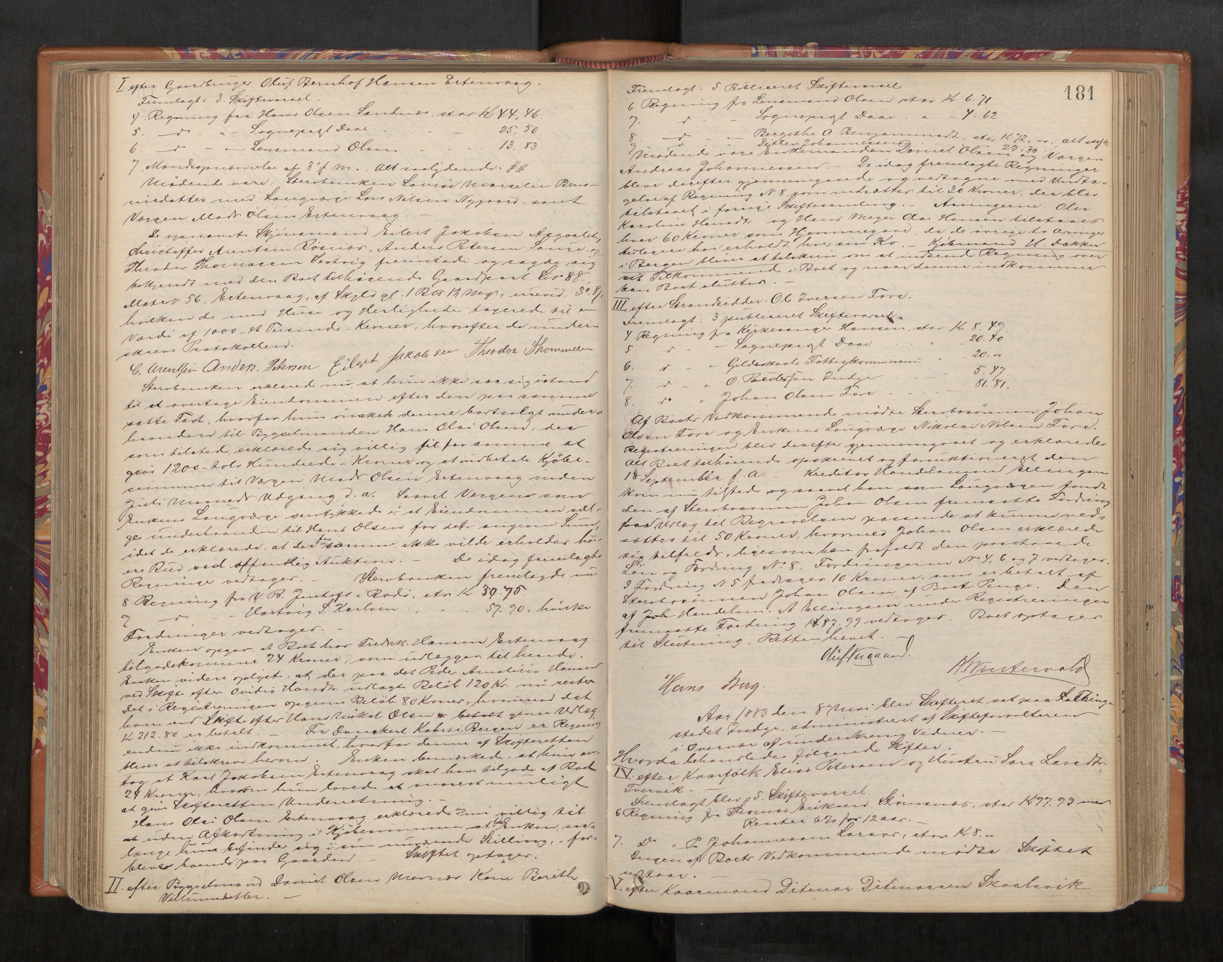 Salten sorenskriveri, AV/SAT-A-4578/1/3/3B/L0008: Skiftebehandlingsprotokoll, 1872-1891, s. 181