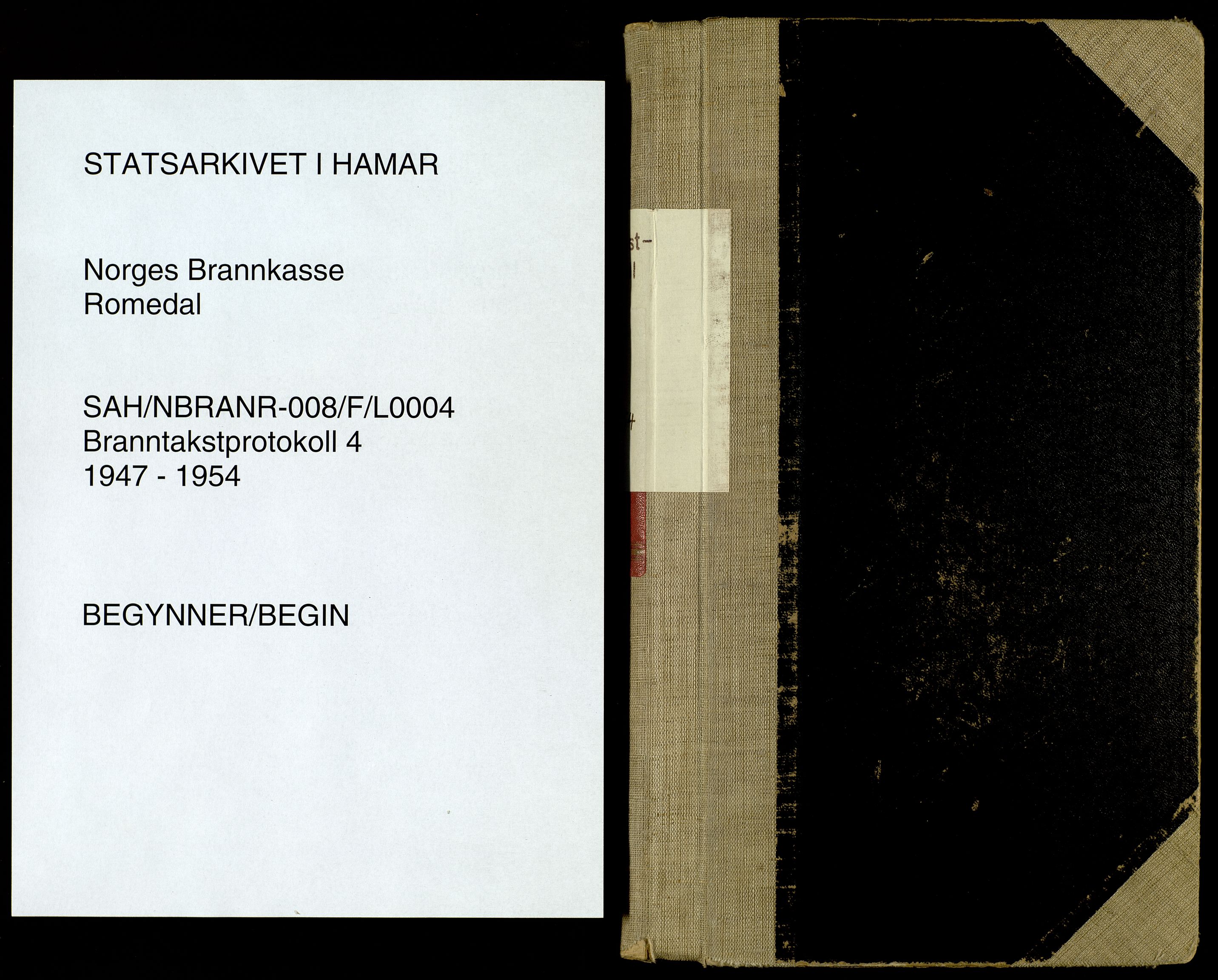 Norges Brannkasse, Romedal, AV/SAH-NBRANR-008/F/L0004: Branntakstprotokoll, 1947-1954