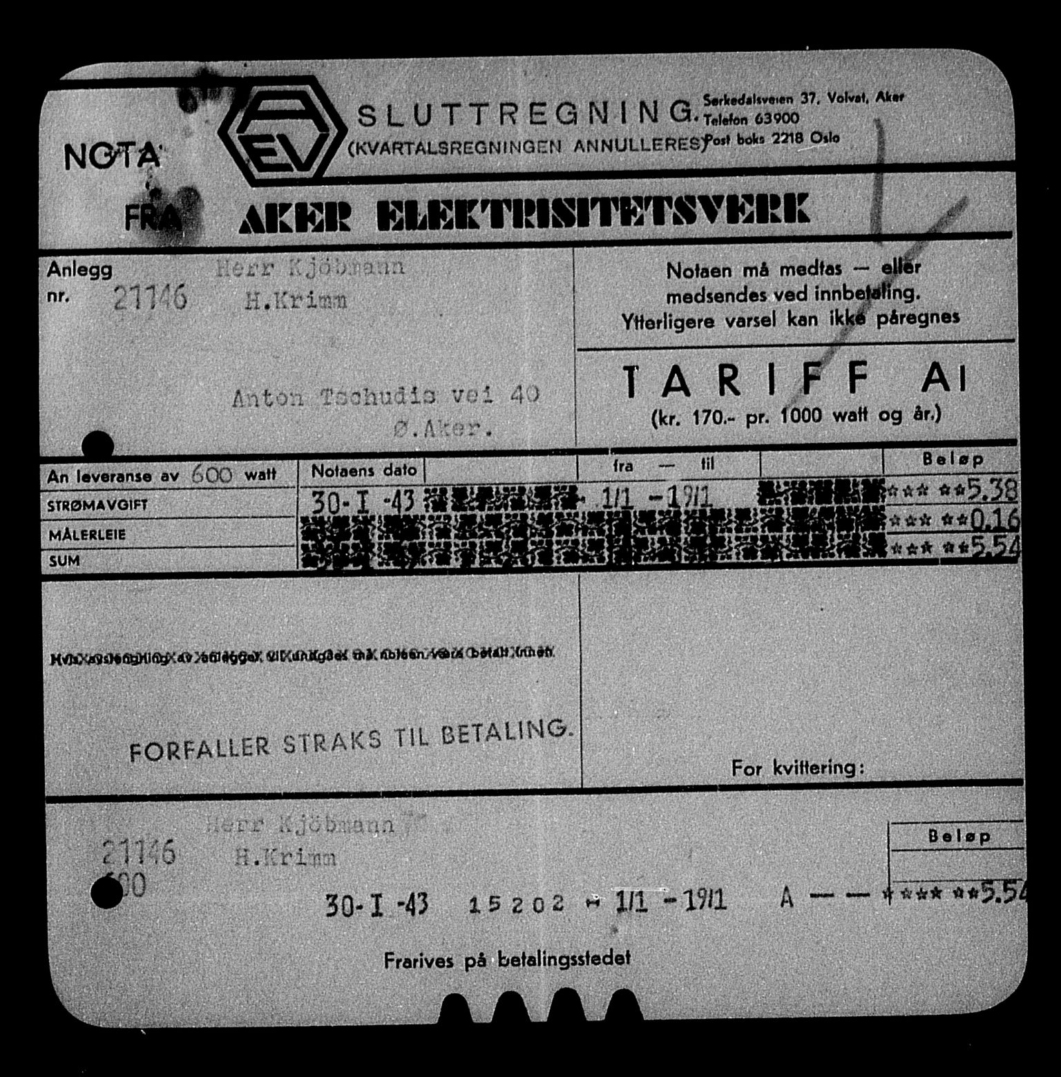 Justisdepartementet, Tilbakeføringskontoret for inndratte formuer, AV/RA-S-1564/H/Hc/Hcc/L0953: --, 1945-1947, s. 304