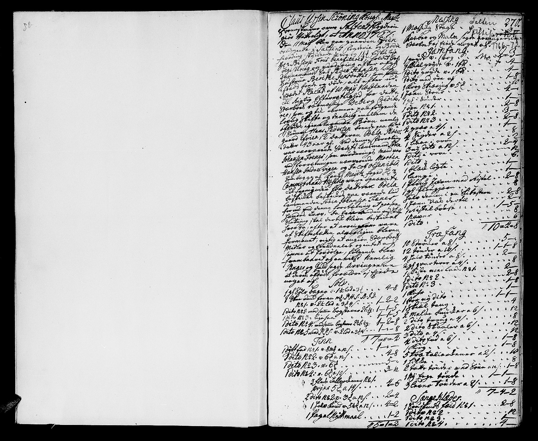 Salten sorenskriveri, AV/SAT-A-4578/1/3/3A/L0012: Skifteprotokoll 7b, 1767-1769, s. 269b-270a