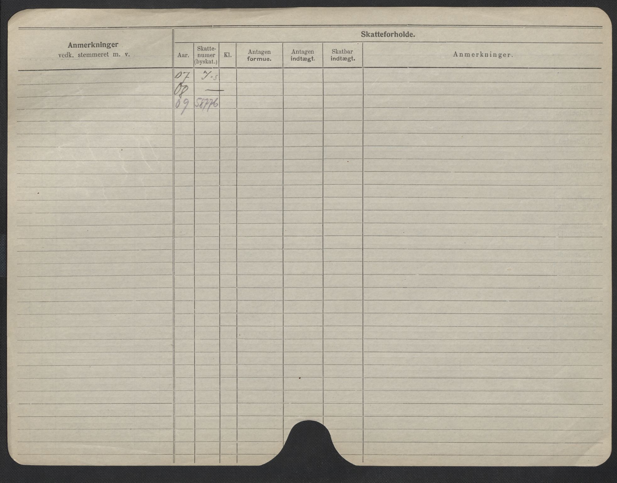 Oslo folkeregister, Registerkort, SAO/A-11715/F/Fa/Fac/L0009: Menn, 1906-1914, s. 279b