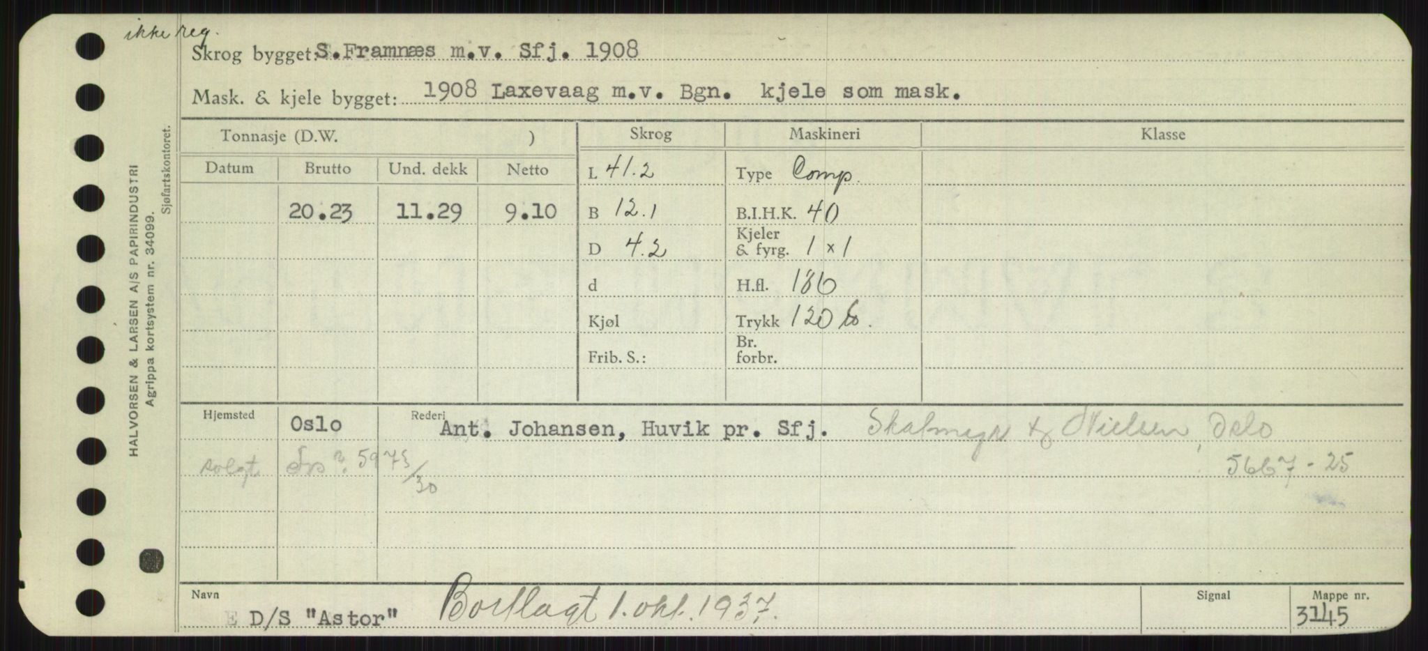 Sjøfartsdirektoratet med forløpere, Skipsmålingen, RA/S-1627/H/Hd/L0002: Fartøy, Apa-Axe, s. 313