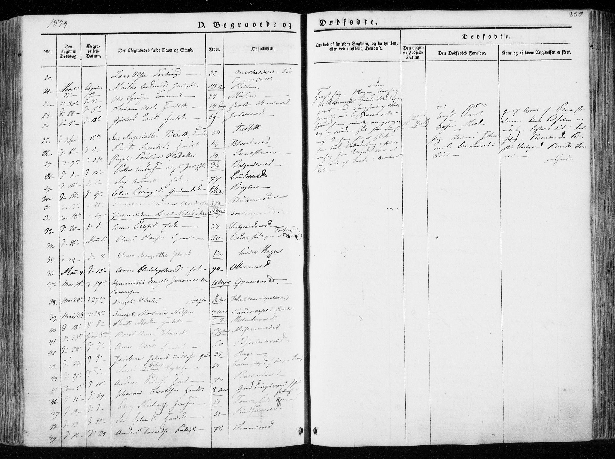 Ministerialprotokoller, klokkerbøker og fødselsregistre - Nord-Trøndelag, SAT/A-1458/723/L0239: Ministerialbok nr. 723A08, 1841-1851, s. 289