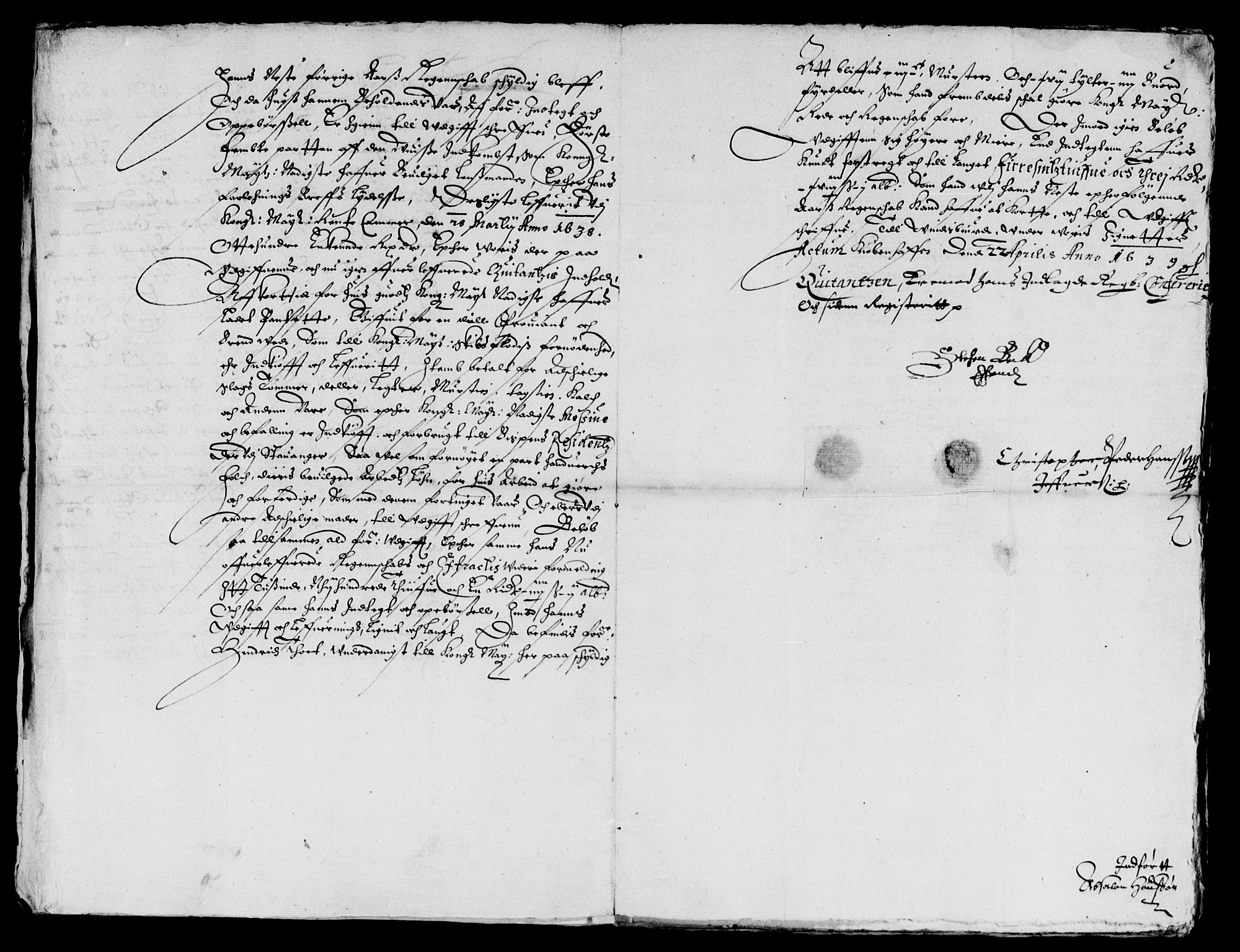 Rentekammeret inntil 1814, Reviderte regnskaper, Lensregnskaper, AV/RA-EA-5023/R/Rb/Rbs/L0025: Stavanger len, 1635-1642