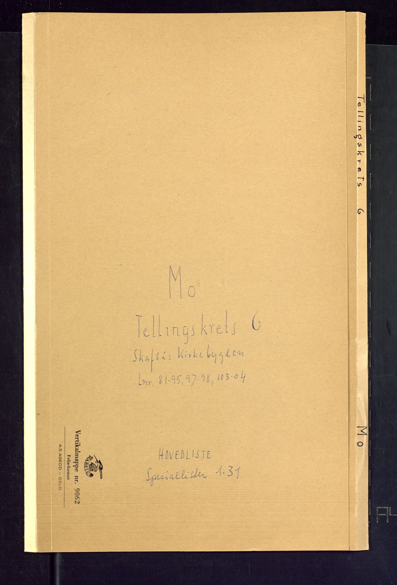 SAKO, Folketelling 1875 for 0832P Mo prestegjeld, 1875, s. 21