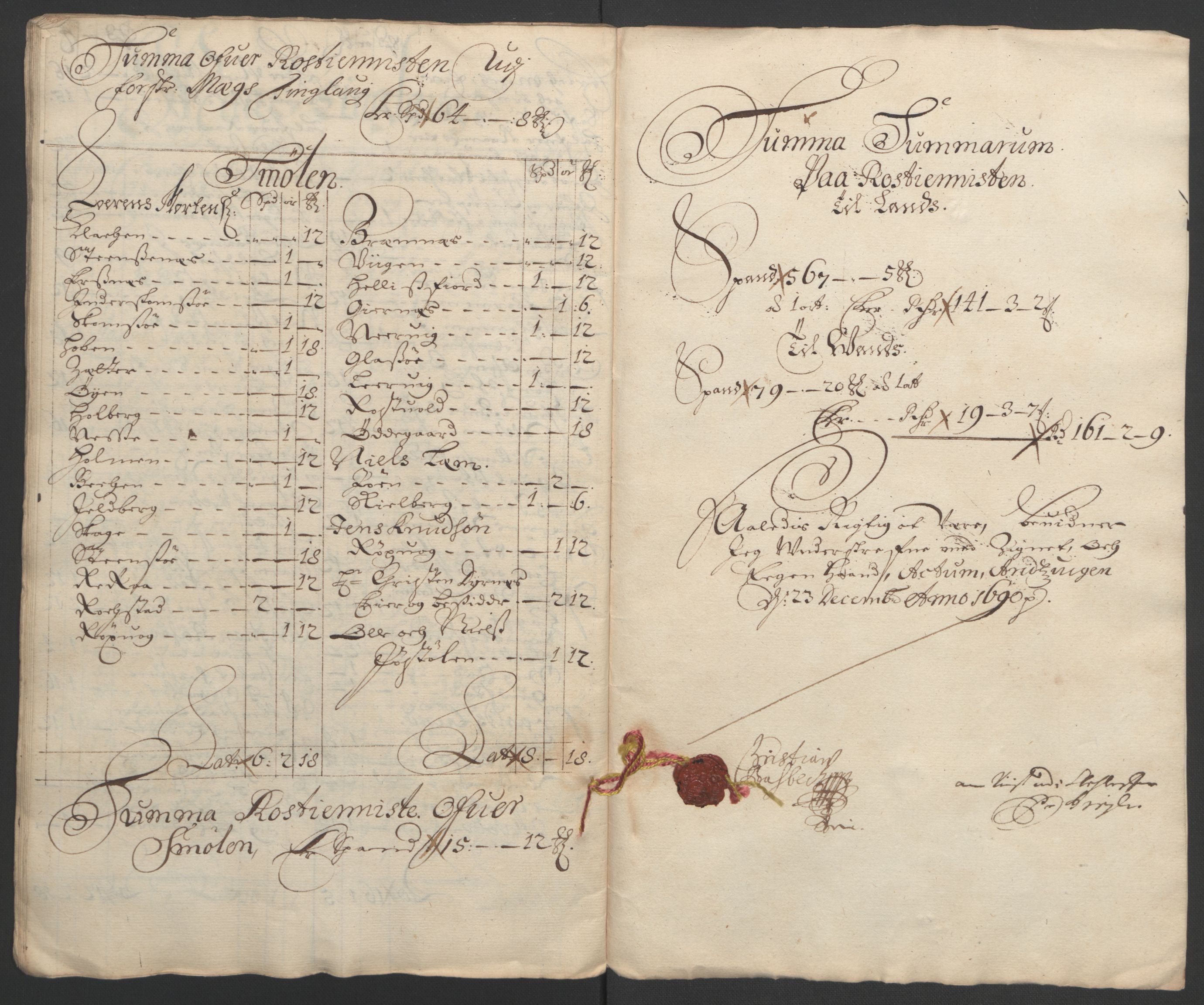 Rentekammeret inntil 1814, Reviderte regnskaper, Fogderegnskap, RA/EA-4092/R56/L3734: Fogderegnskap Nordmøre, 1690-1691, s. 168