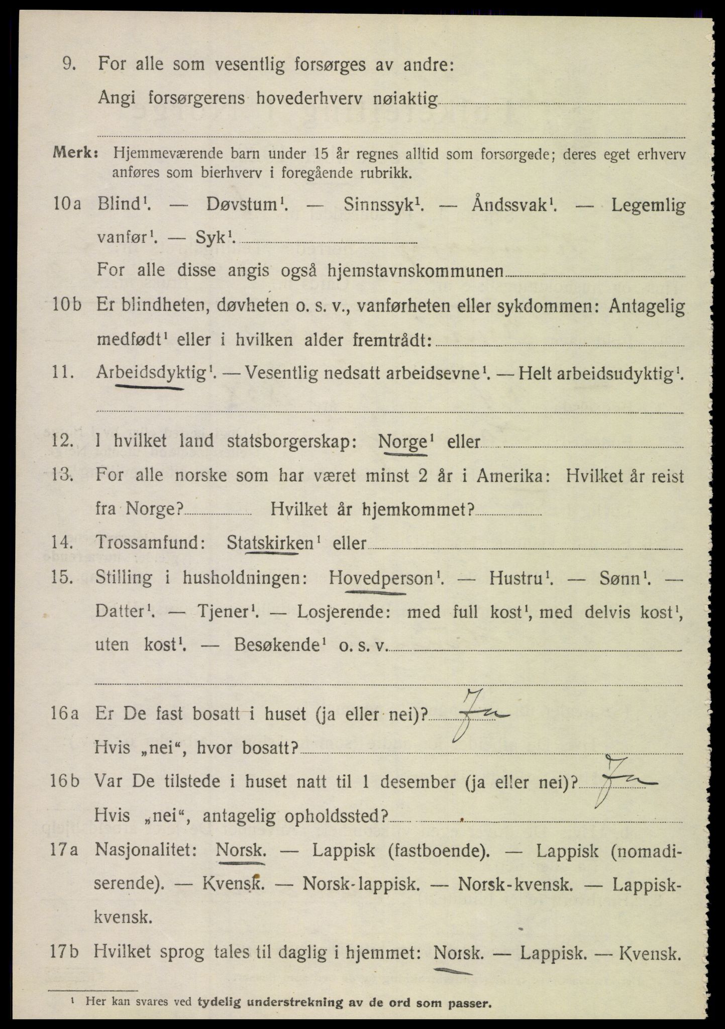 SAT, Folketelling 1920 for 1849 Hamarøy herred, 1920, s. 2011