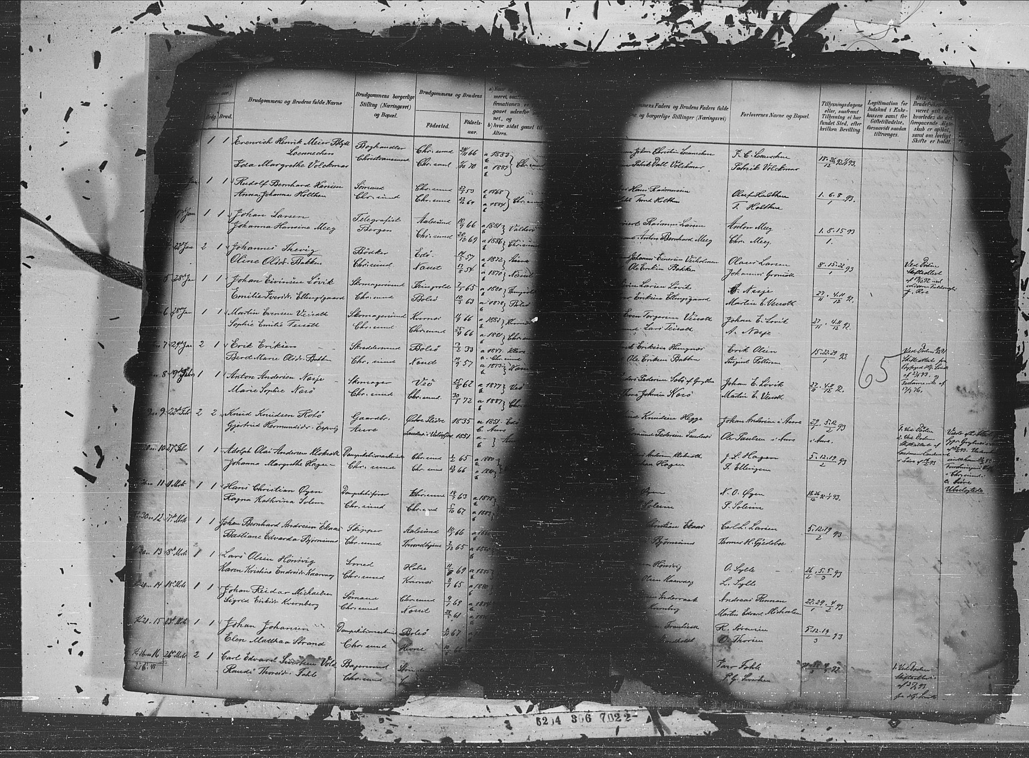 Ministerialprotokoller, klokkerbøker og fødselsregistre - Møre og Romsdal, AV/SAT-A-1454/572/L0854: Ministerialbok nr. 572A17, 1880-1905, s. 65