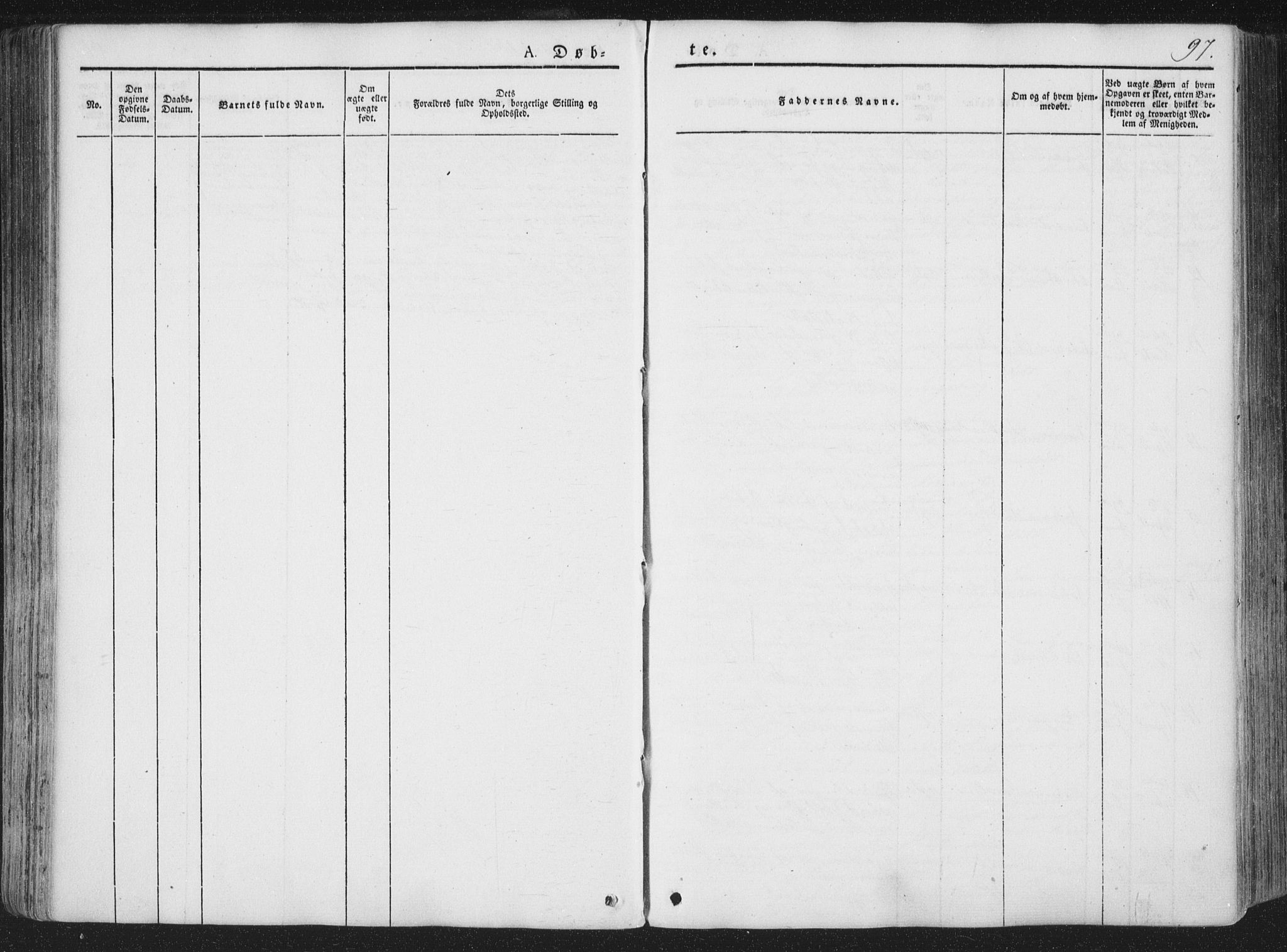Ministerialprotokoller, klokkerbøker og fødselsregistre - Nordland, AV/SAT-A-1459/810/L0145: Ministerialbok nr. 810A07 /2, 1841-1862, s. 97