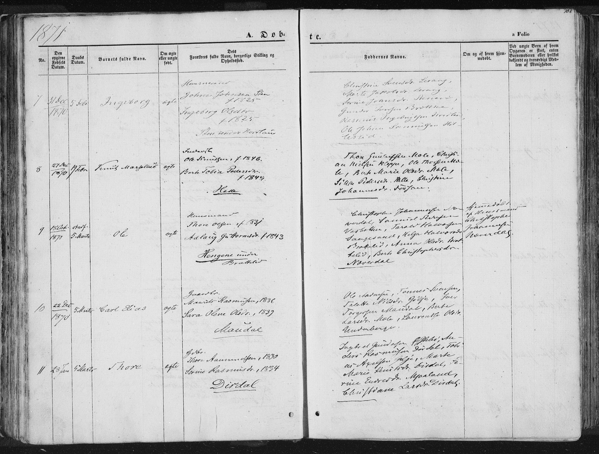 Høgsfjord sokneprestkontor, SAST/A-101624/H/Ha/Haa/L0001: Ministerialbok nr. A 1, 1854-1875, s. 108