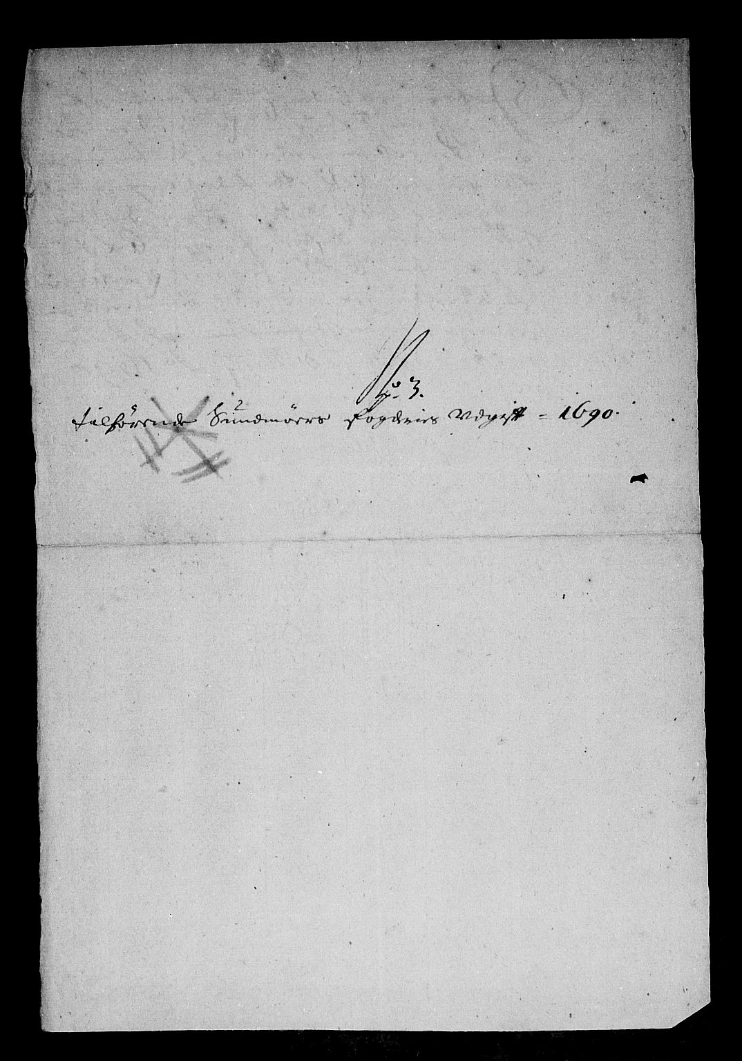 Rentekammeret inntil 1814, Reviderte regnskaper, Stiftamtstueregnskaper, Bergen stiftamt, AV/RA-EA-6043/R/Rc/L0093: Bergen stiftamt, 1690