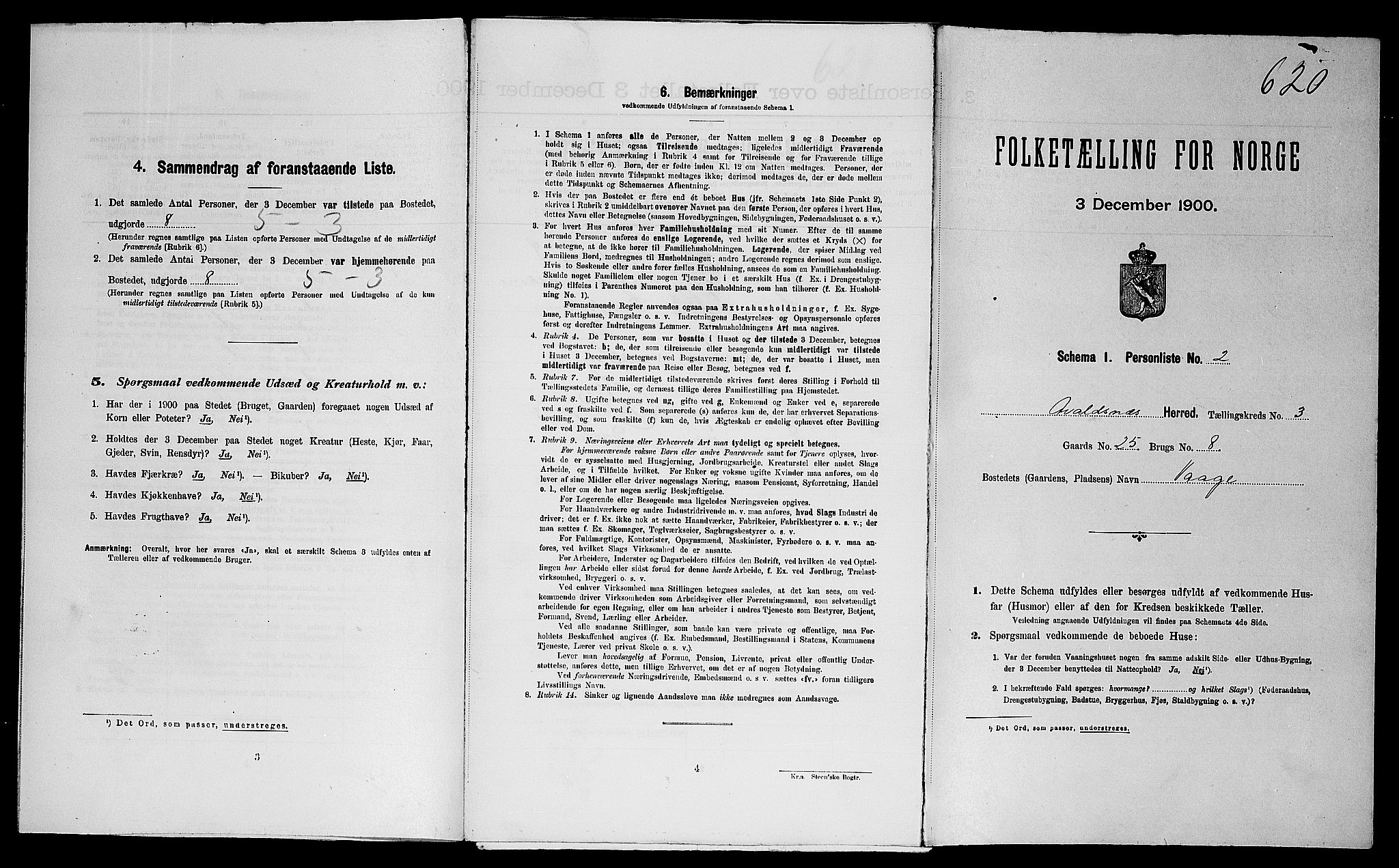 SAST, Folketelling 1900 for 1147 Avaldsnes herred, 1900, s. 651