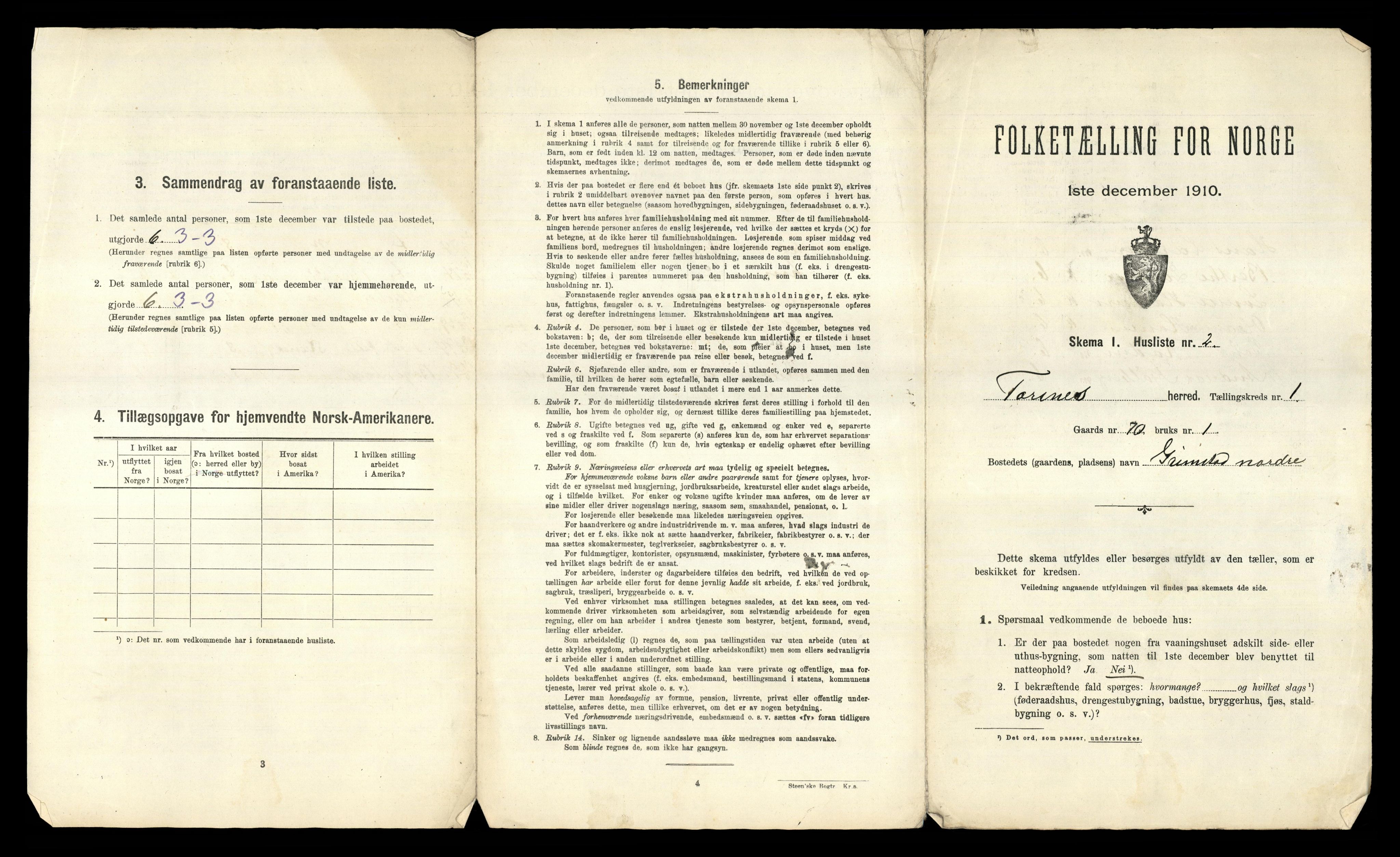 RA, Folketelling 1910 for 0112 Torsnes herred, 1910, s. 18