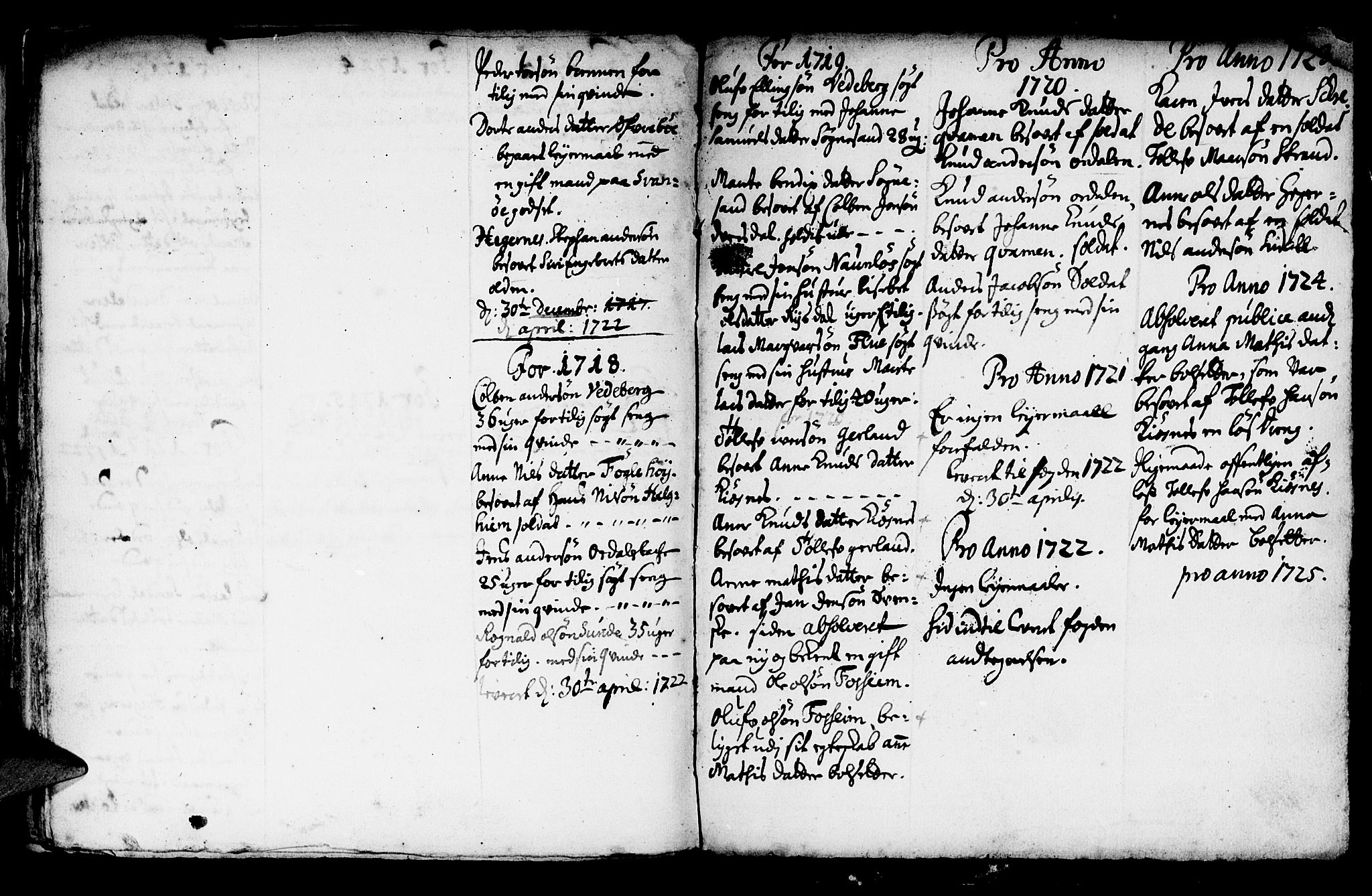 Jølster sokneprestembete, AV/SAB-A-80701/H/Haa/Haaa/L0001: Ministerialbok nr. A 1, 1696-1728