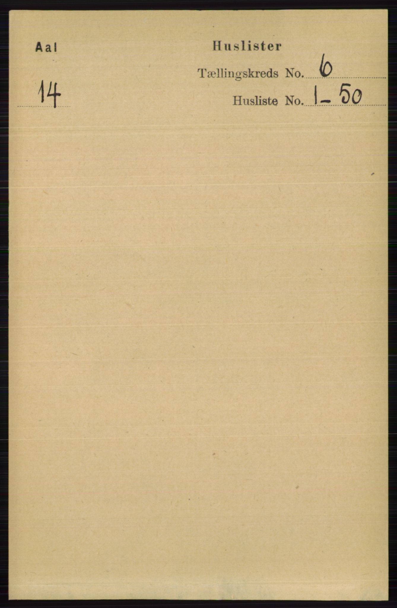 RA, Folketelling 1891 for 0619 Ål herred, 1891, s. 1468