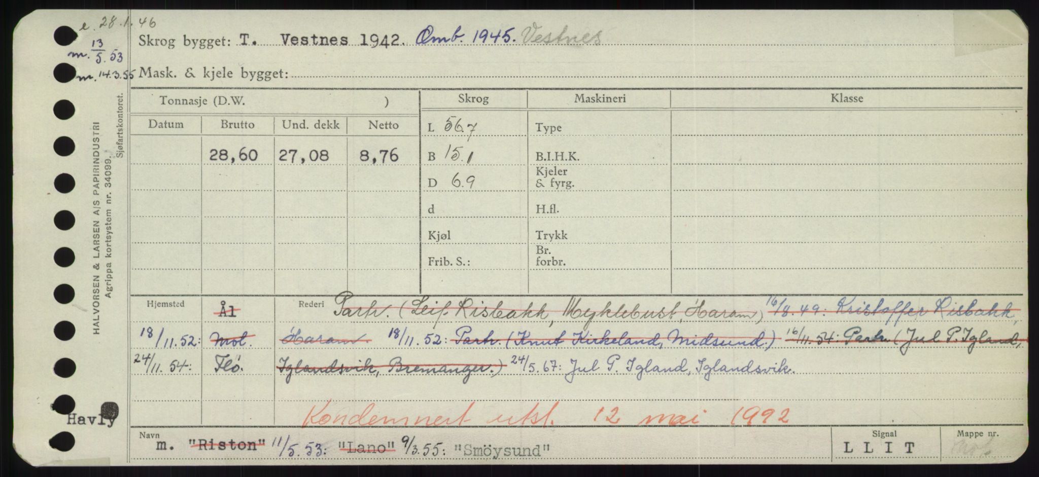 Sjøfartsdirektoratet med forløpere, Skipsmålingen, RA/S-1627/H/Hd/L0035: Fartøy, Sma-Spu, s. 23