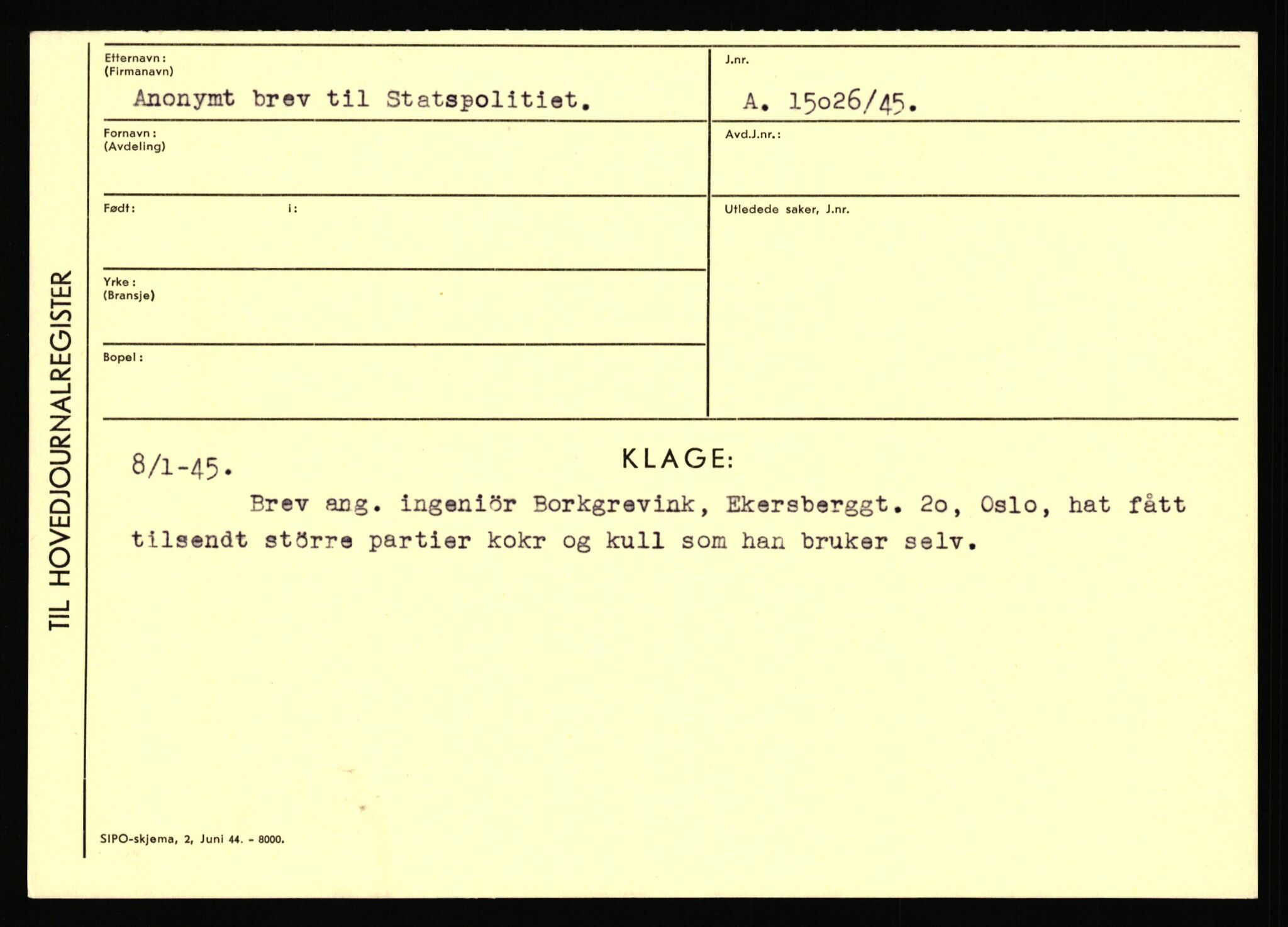 Statspolitiet - Hovedkontoret / Osloavdelingen, AV/RA-S-1329/C/Ca/L0001: Aabakken - Armann, 1943-1945, s. 4420