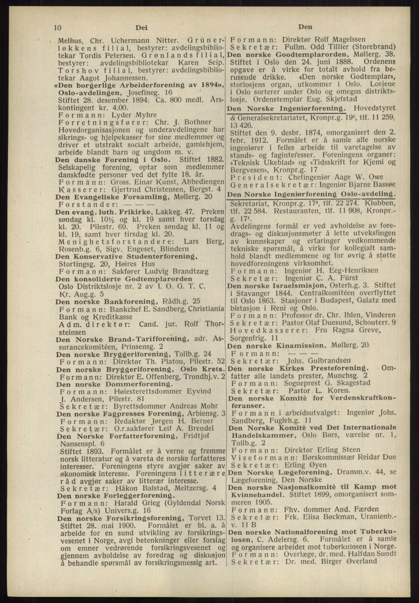 Kristiania/Oslo adressebok, PUBL/-, 1939, s. 10