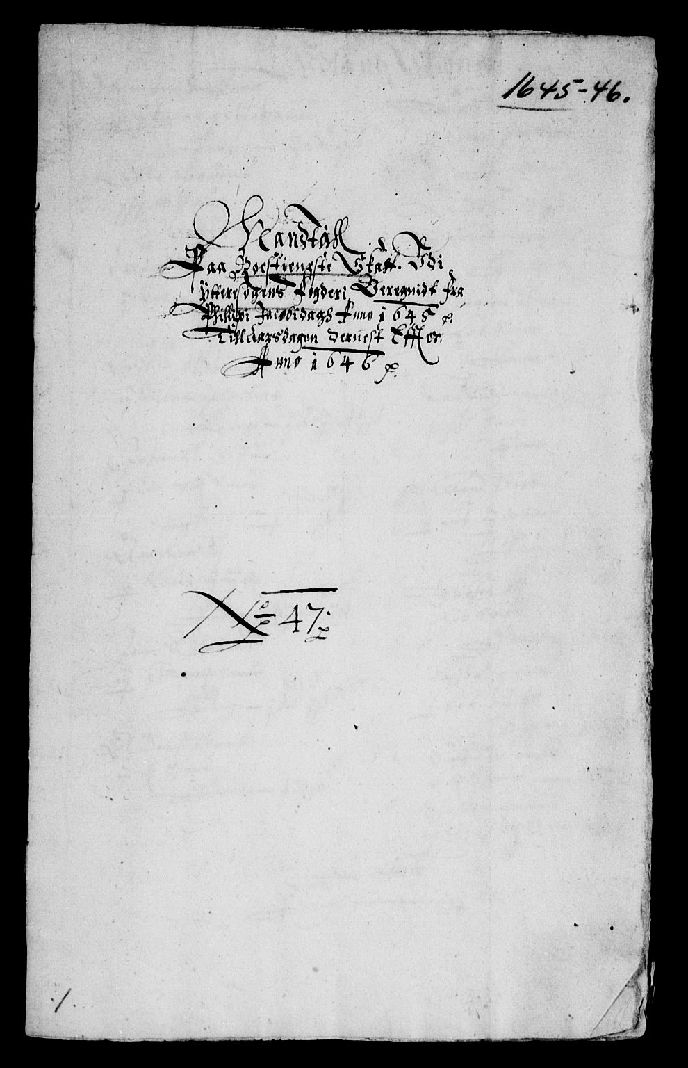 Rentekammeret inntil 1814, Reviderte regnskaper, Lensregnskaper, AV/RA-EA-5023/R/Rb/Rbt/L0101: Bergenhus len, 1645-1646