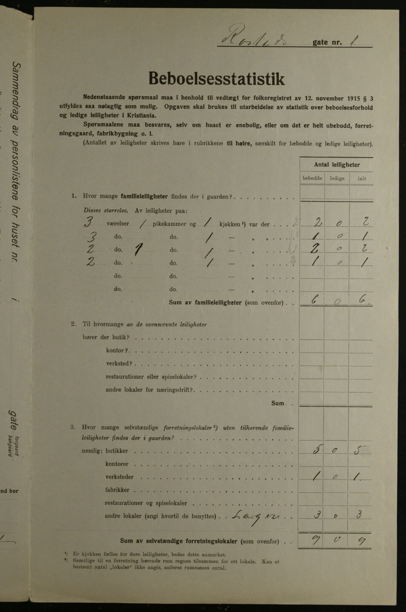 OBA, Kommunal folketelling 1.12.1923 for Kristiania, 1923, s. 92921