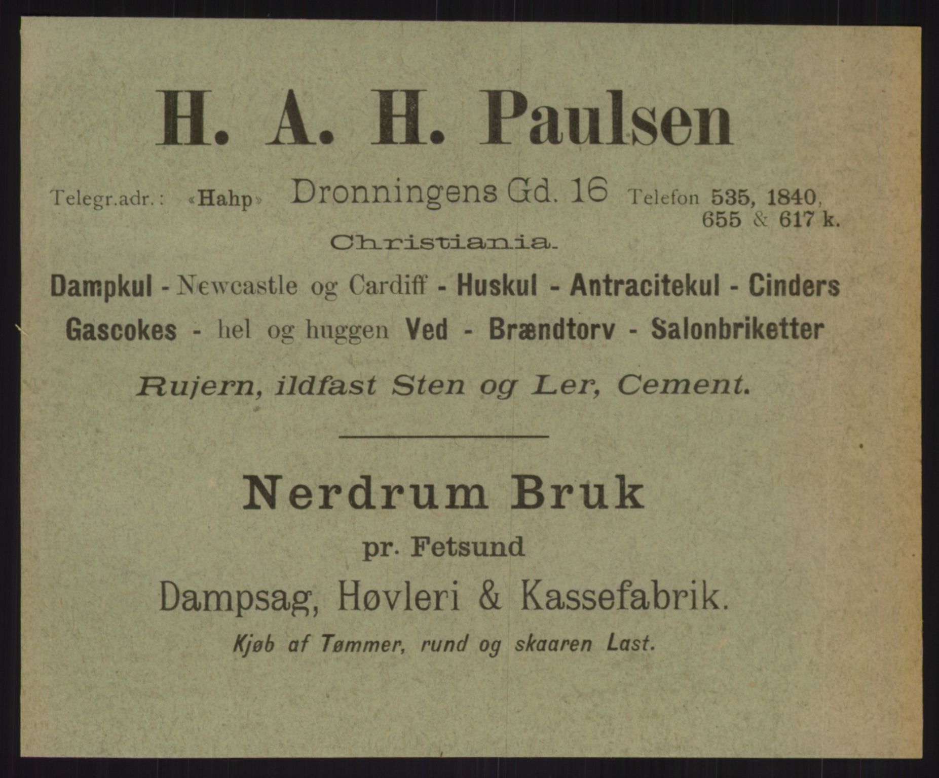 Kristiania/Oslo adressebok, PUBL/-, 1911