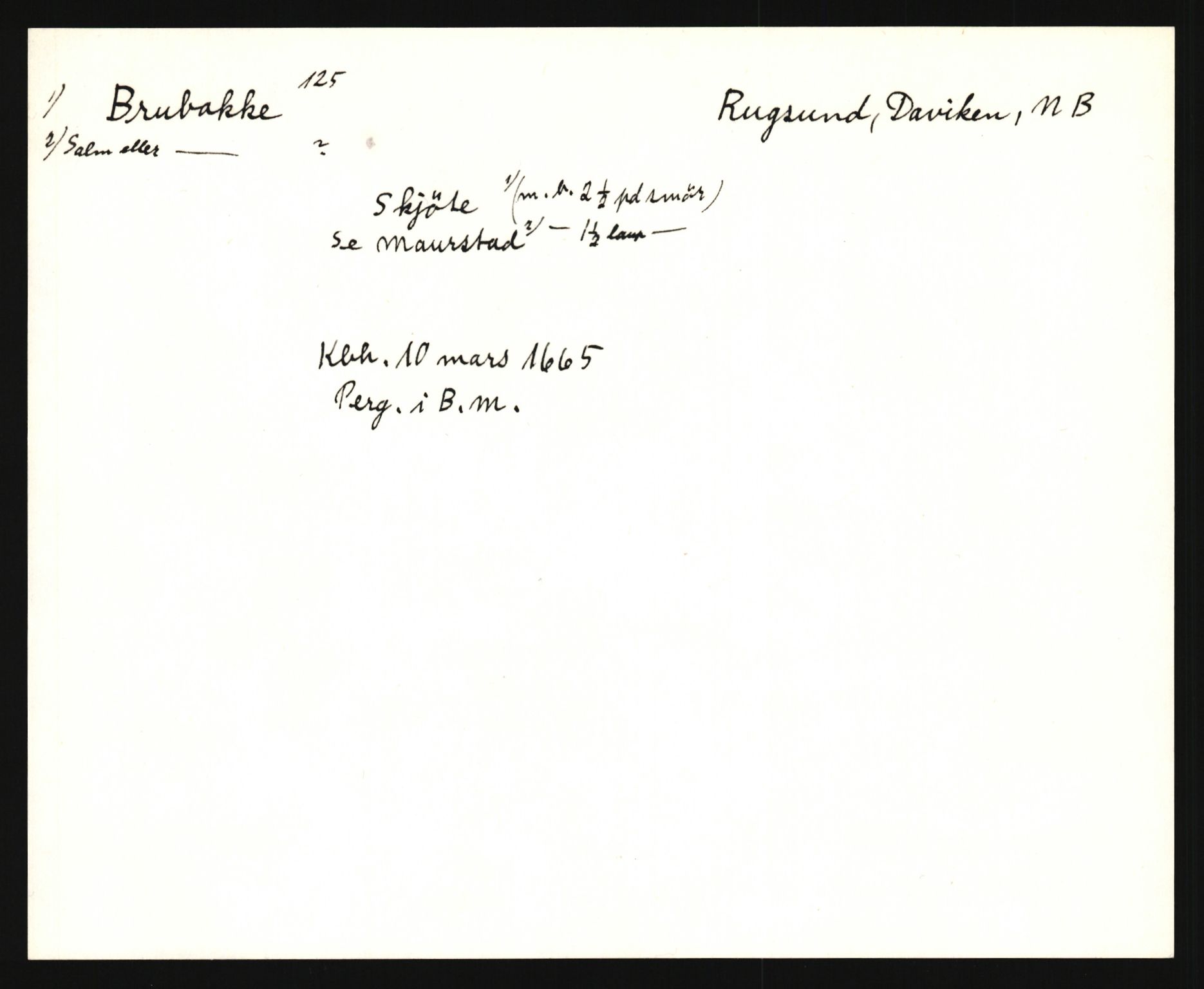 Riksarkivets diplomsamling, AV/RA-EA-5965/F35/F35e/L0030: Registreringssedler Sogn og Fjordane, 1400-1700, s. 439