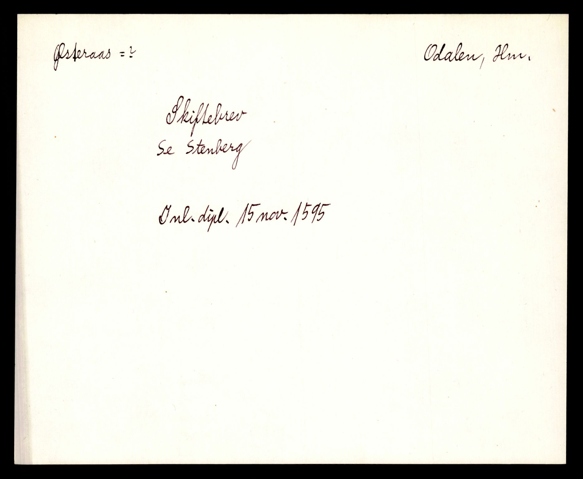 Riksarkivets diplomsamling, AV/RA-EA-5965/F35/F35e/L0007: Registreringssedler Hedmark 1, 1400-1700, s. 751