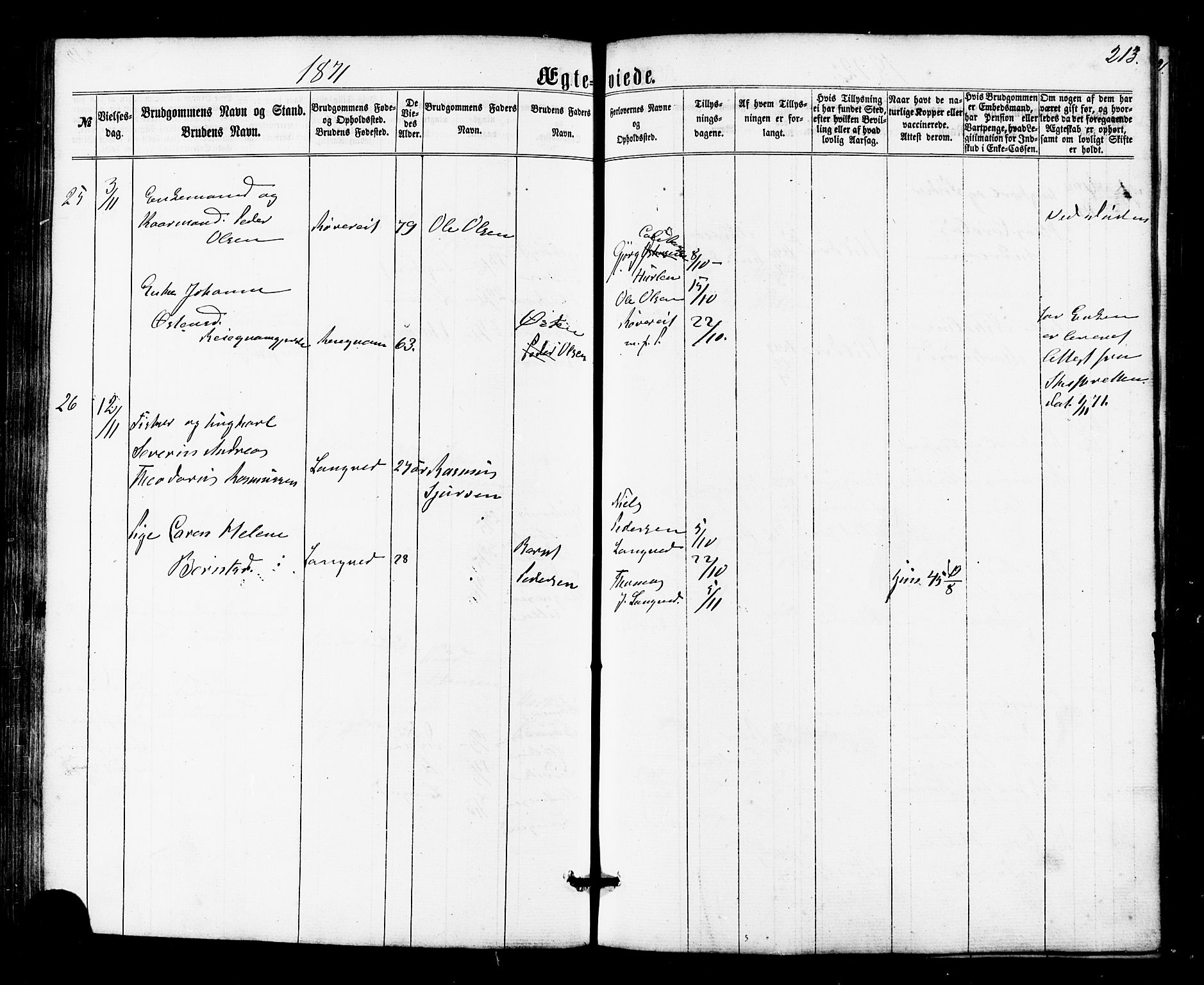 Ministerialprotokoller, klokkerbøker og fødselsregistre - Møre og Romsdal, AV/SAT-A-1454/536/L0498: Ministerialbok nr. 536A07, 1862-1875, s. 213