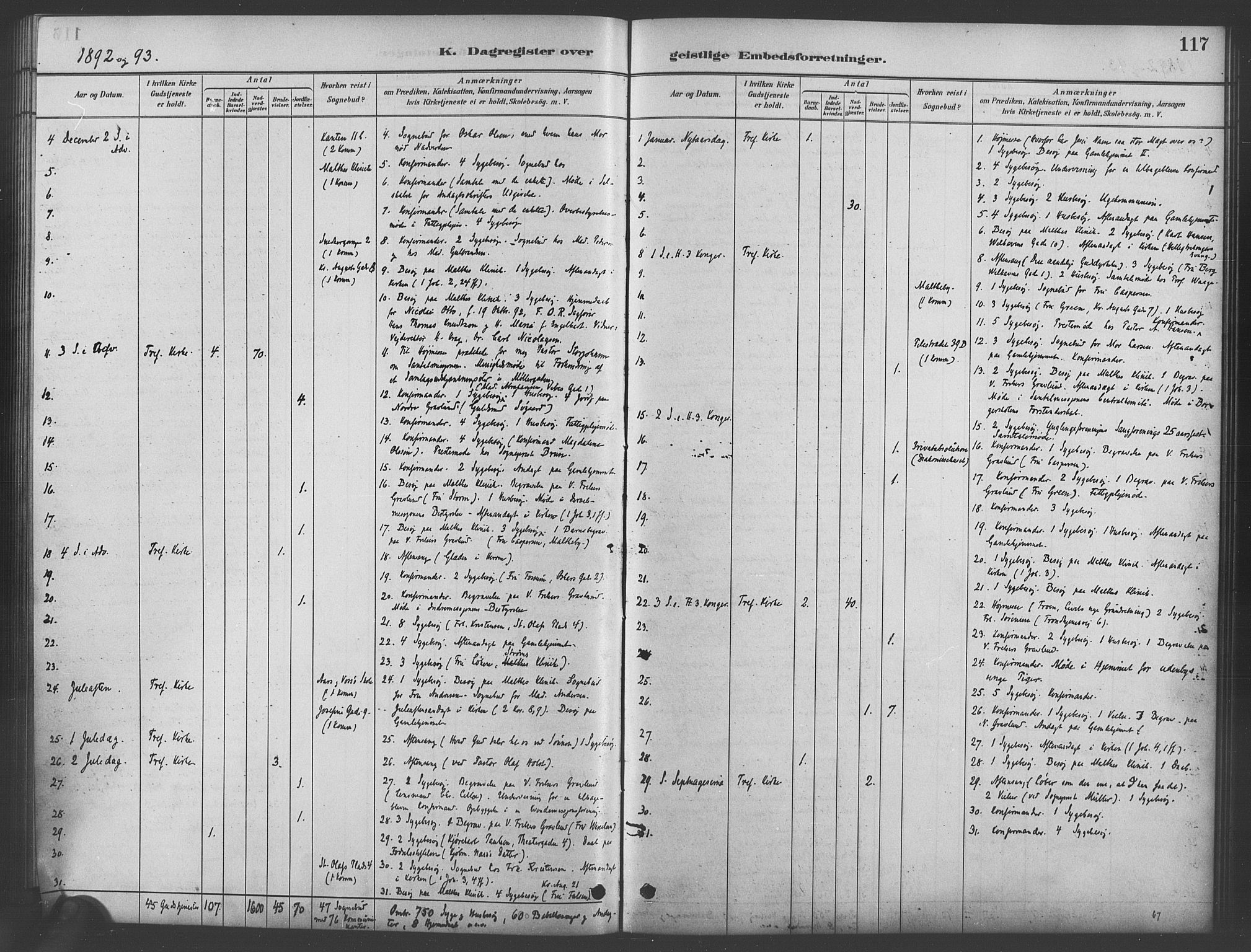 Trefoldighet prestekontor Kirkebøker, AV/SAO-A-10882/I/Ia/L0003: Dagsregister nr. 3, 1881-1901, s. 117