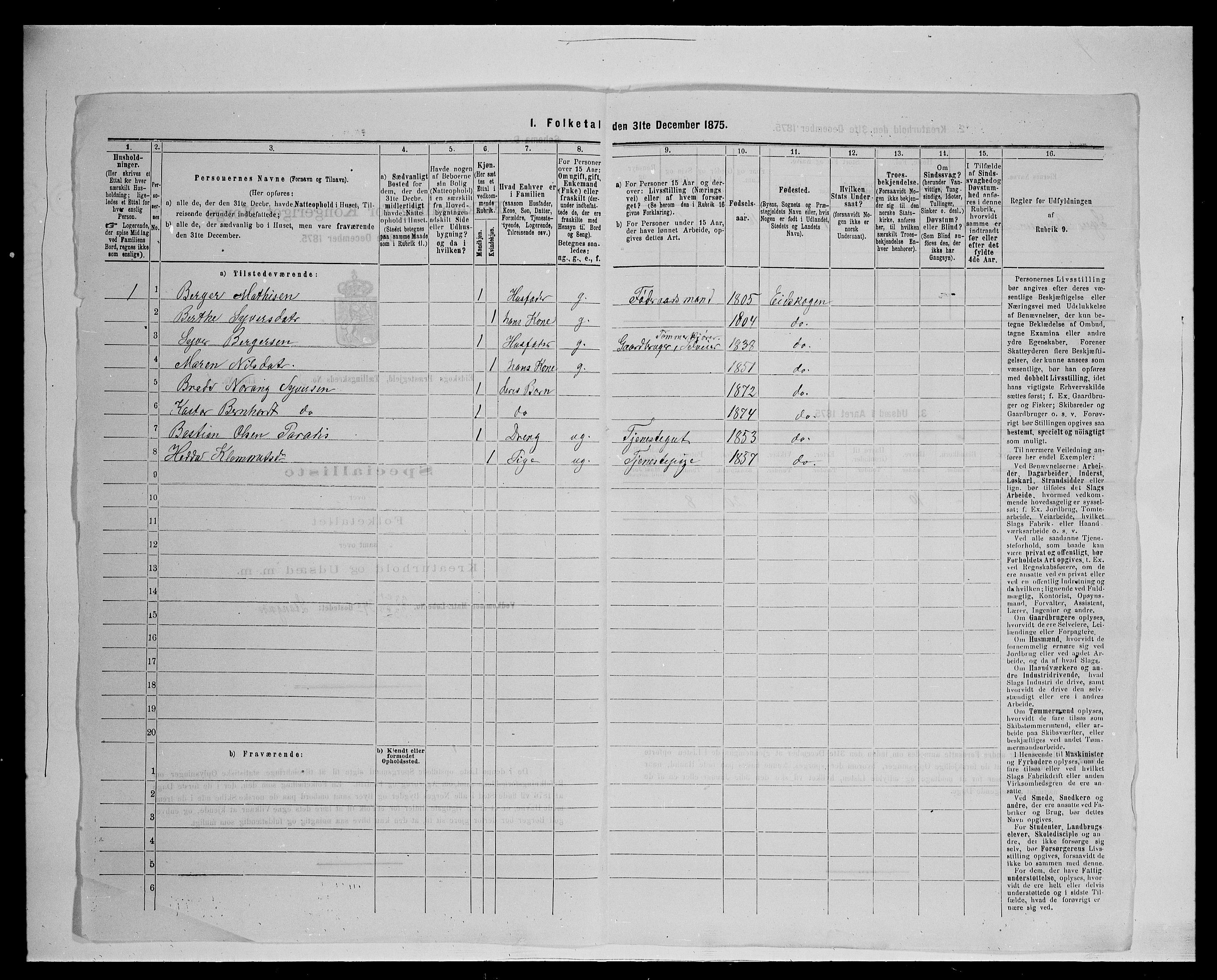 SAH, Folketelling 1875 for 0420P Eidskog prestegjeld, 1875, s. 470