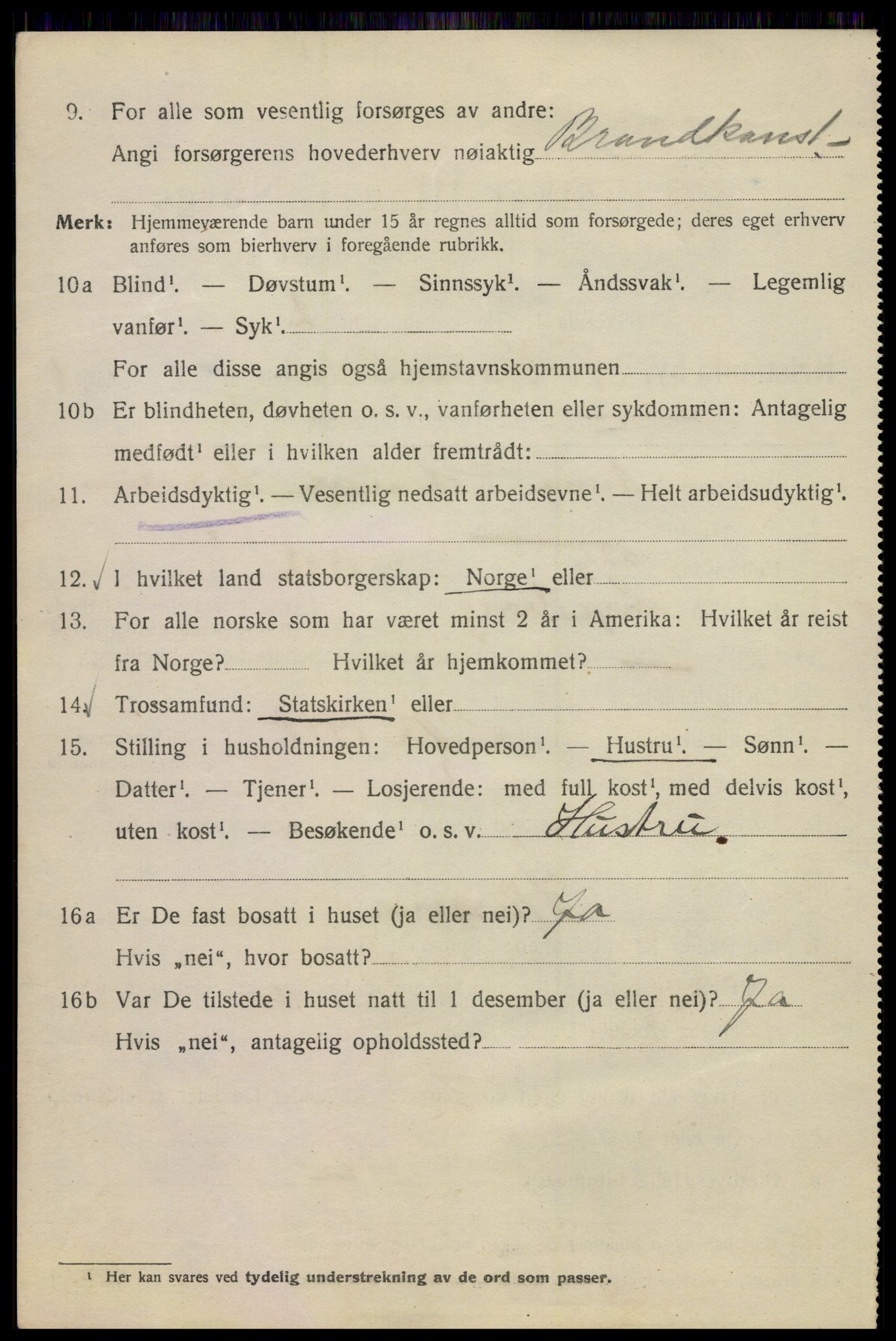 SAO, Folketelling 1920 for 0301 Kristiania kjøpstad, 1920, s. 409506