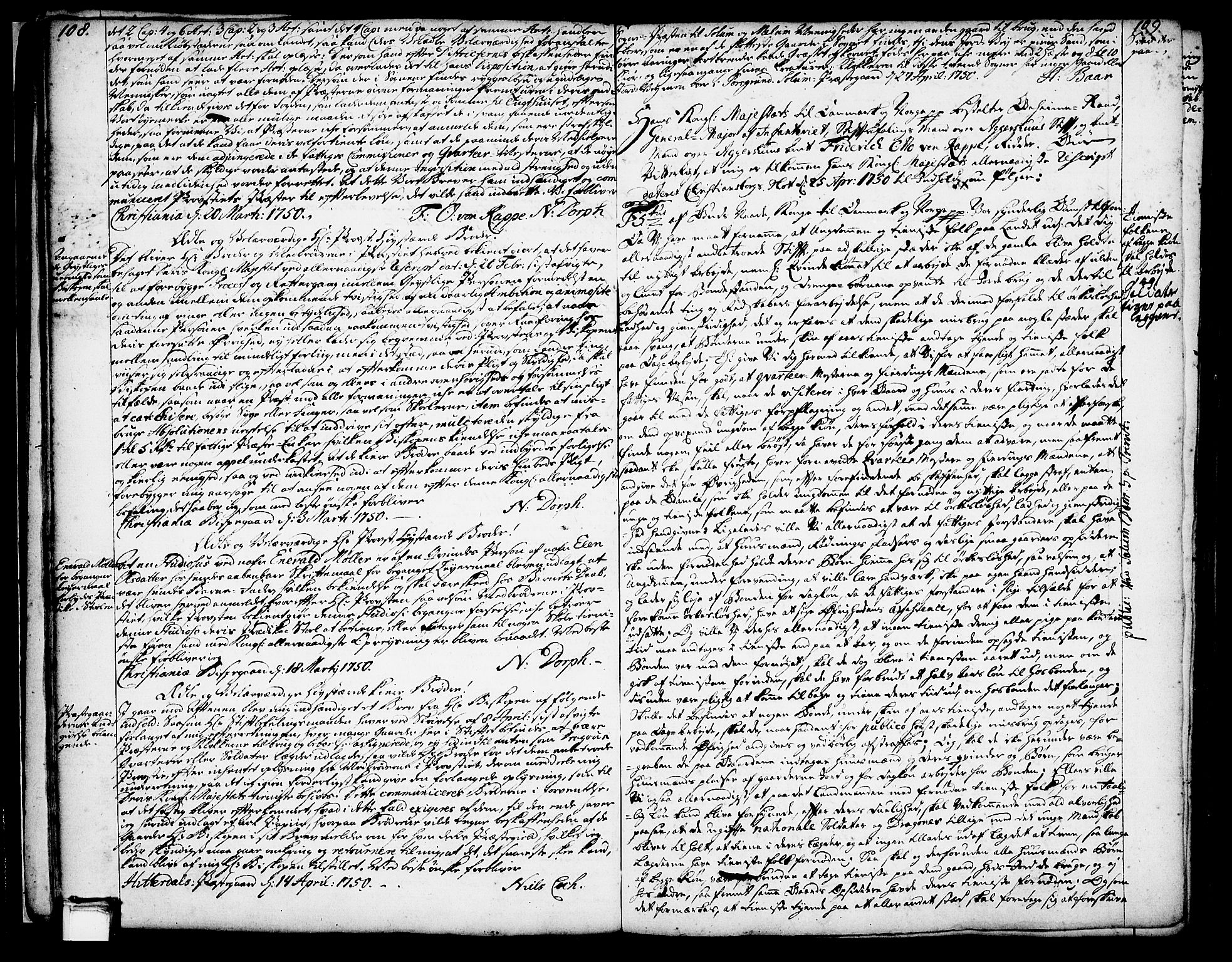 Solum sokneprestkontor, AV/SAKO-A-305/A/Aa/L0002: Kallsbok, 1743-1791, s. 108-109