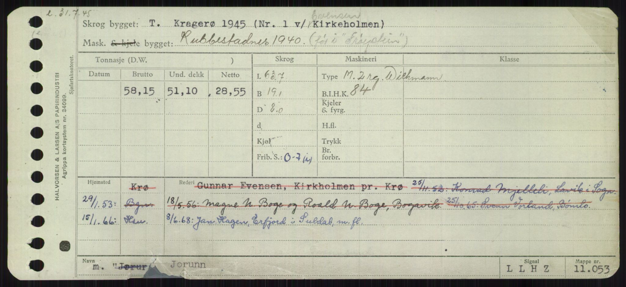 Sjøfartsdirektoratet med forløpere, Skipsmålingen, AV/RA-S-1627/H/Ha/L0003/0001: Fartøy, Hilm-Mar / Fartøy, Hilm-Kol, s. 553