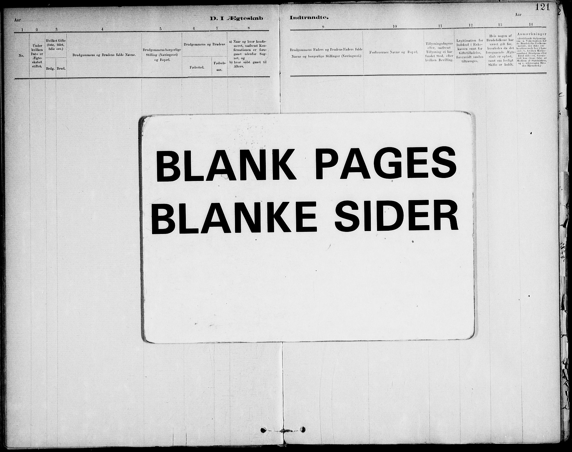 Ministerialprotokoller, klokkerbøker og fødselsregistre - Nord-Trøndelag, SAT/A-1458/732/L0316: Ministerialbok nr. 732A01, 1879-1921, s. 121