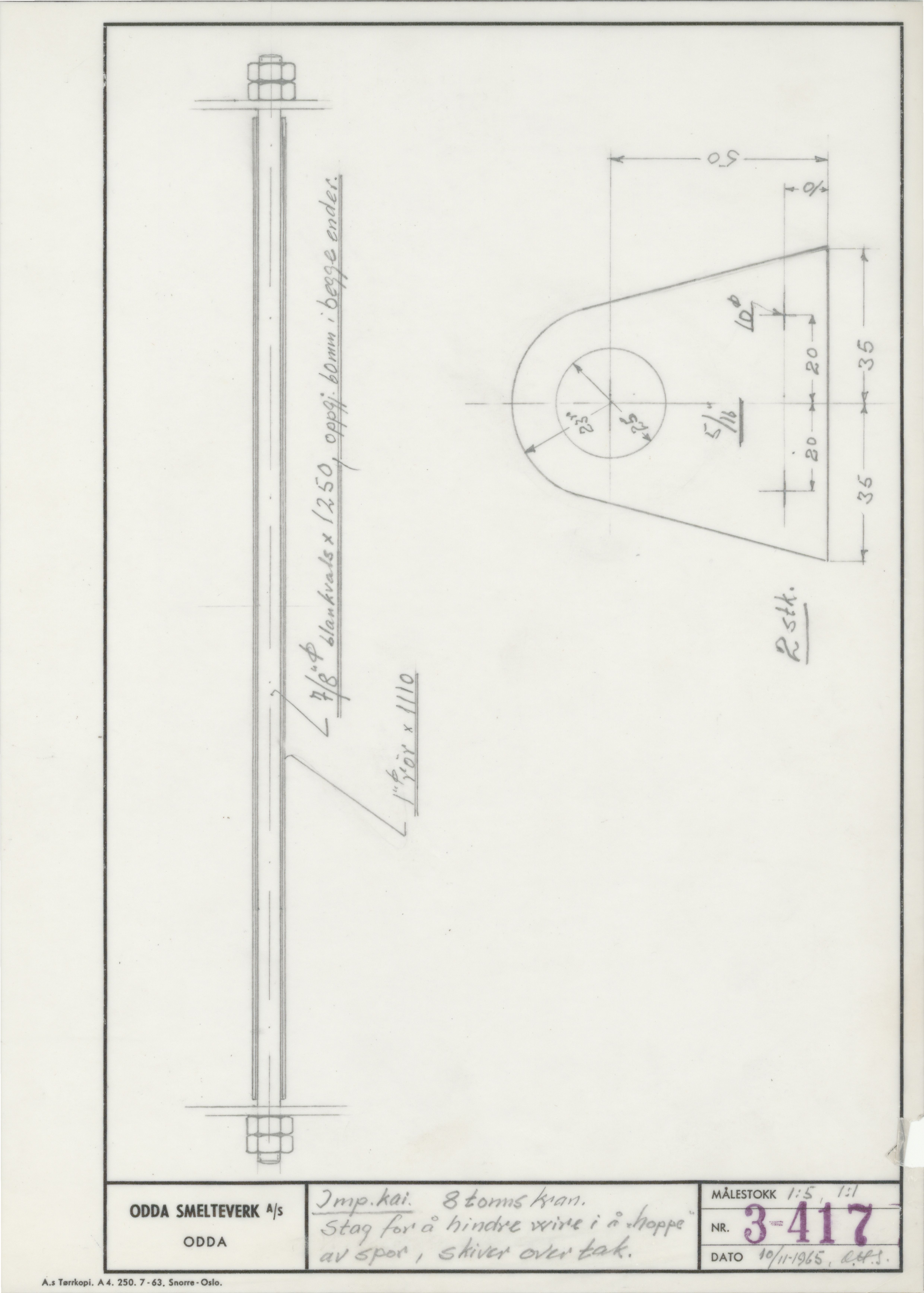 Odda smelteverk AS, KRAM/A-0157.1/T/Td/L0003: Gruppe 3. Importkai, 1954-1993, s. 195