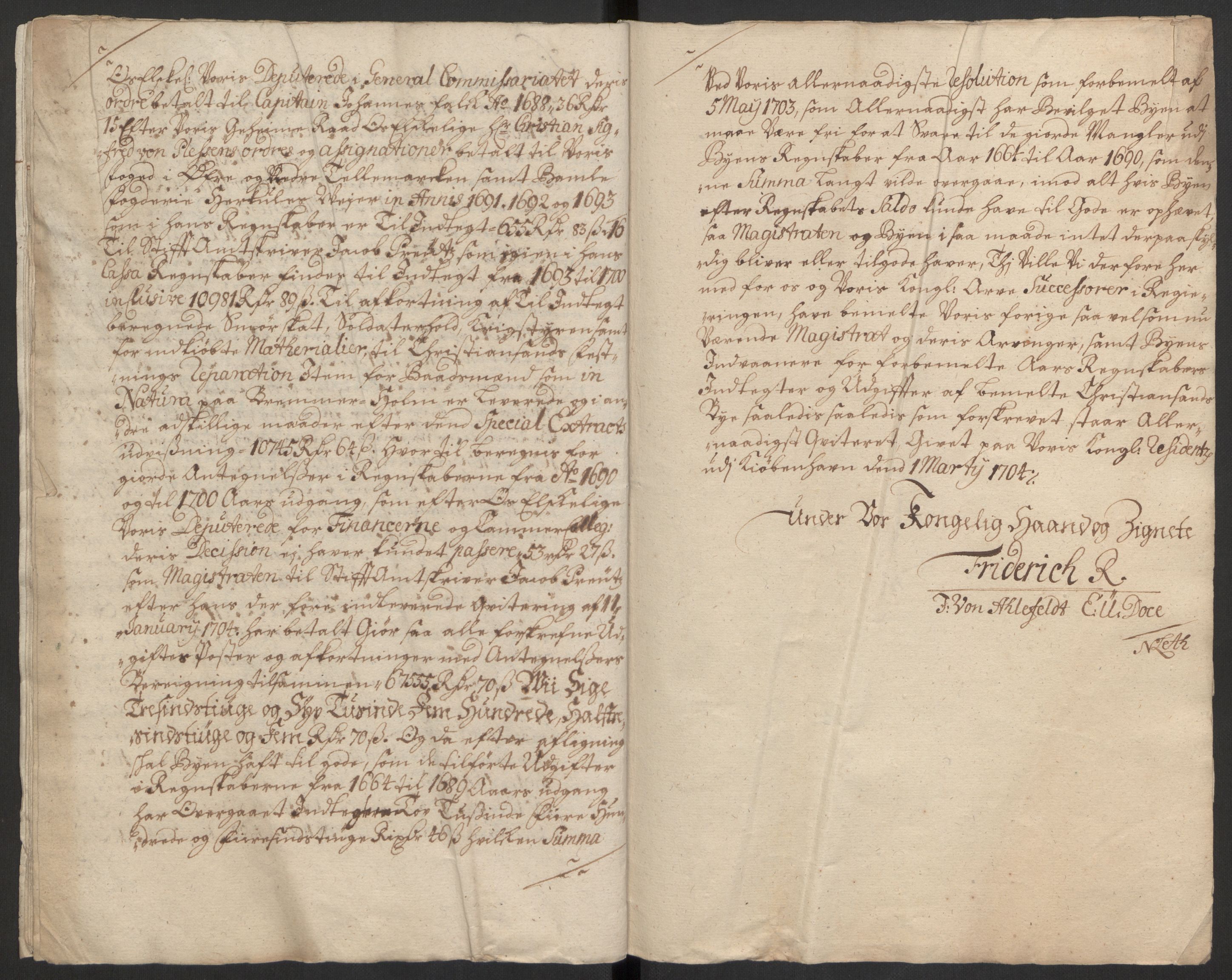 Rentekammeret inntil 1814, Reviderte regnskaper, Byregnskaper, AV/RA-EA-4066/R/Rm/L0258: [M1] Kontribusjonsregnskap, 1664-1700, s. 125