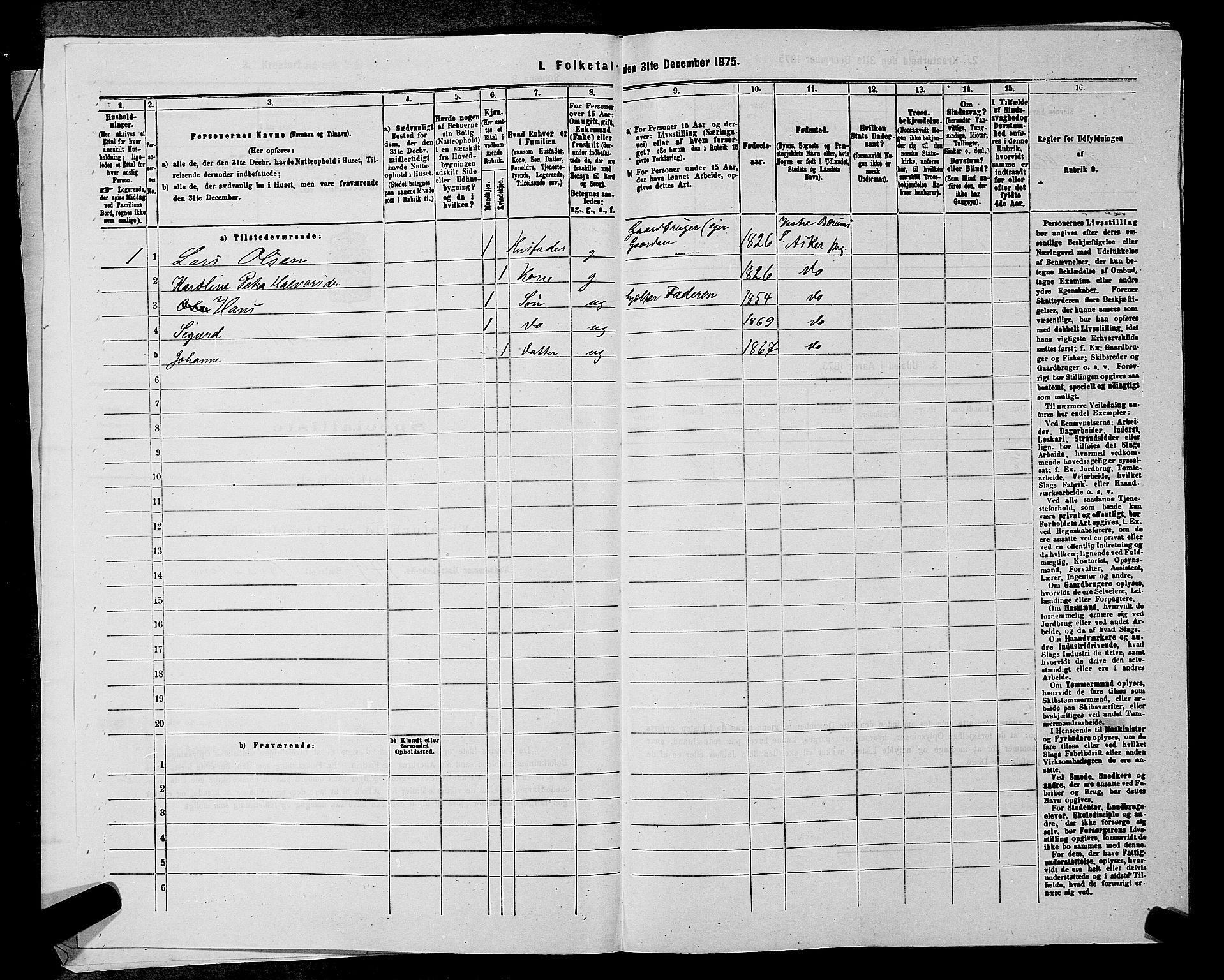 RA, Folketelling 1875 for 0220P Asker prestegjeld, 1875, s. 2511